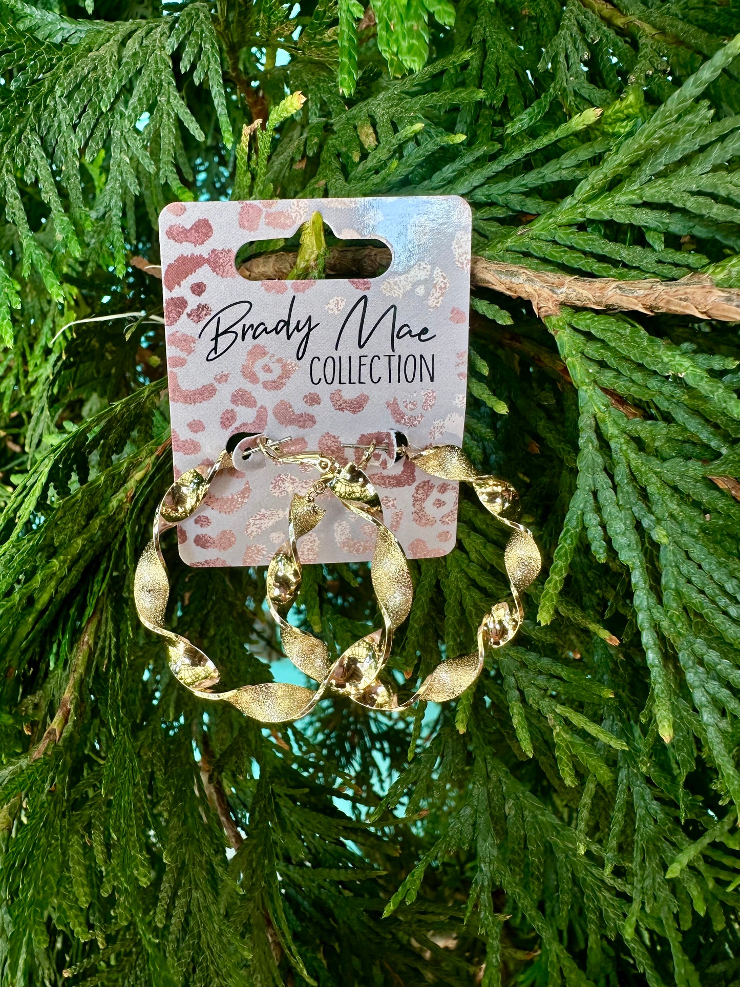 Swirl Hoop Earrings