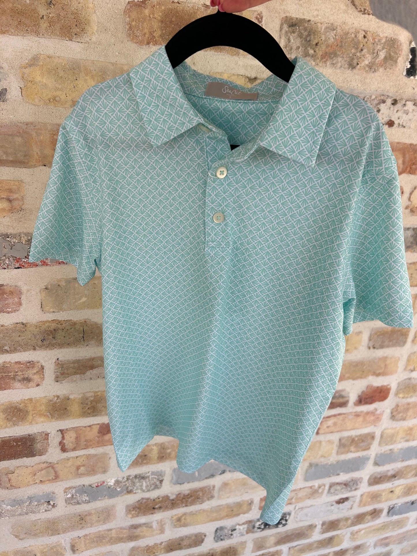 Cute Caddie Boys Polo Sea Cats