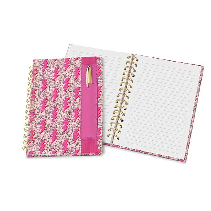 Charged Up Notebook w/ Pen - Ballyhoo Boutique and Gift