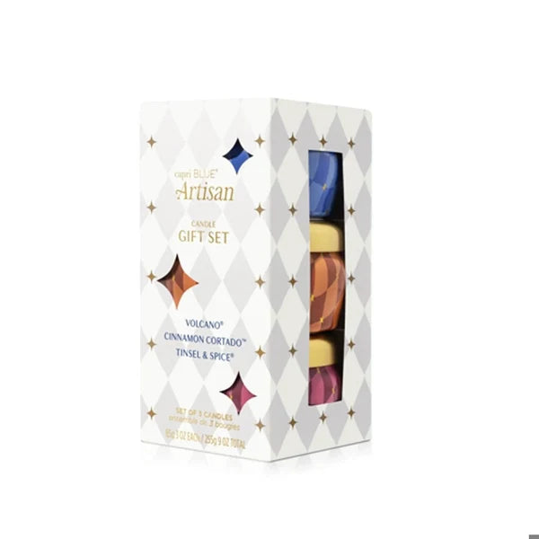 Artisan Winter Bazaar Mini Tin Set capri blue