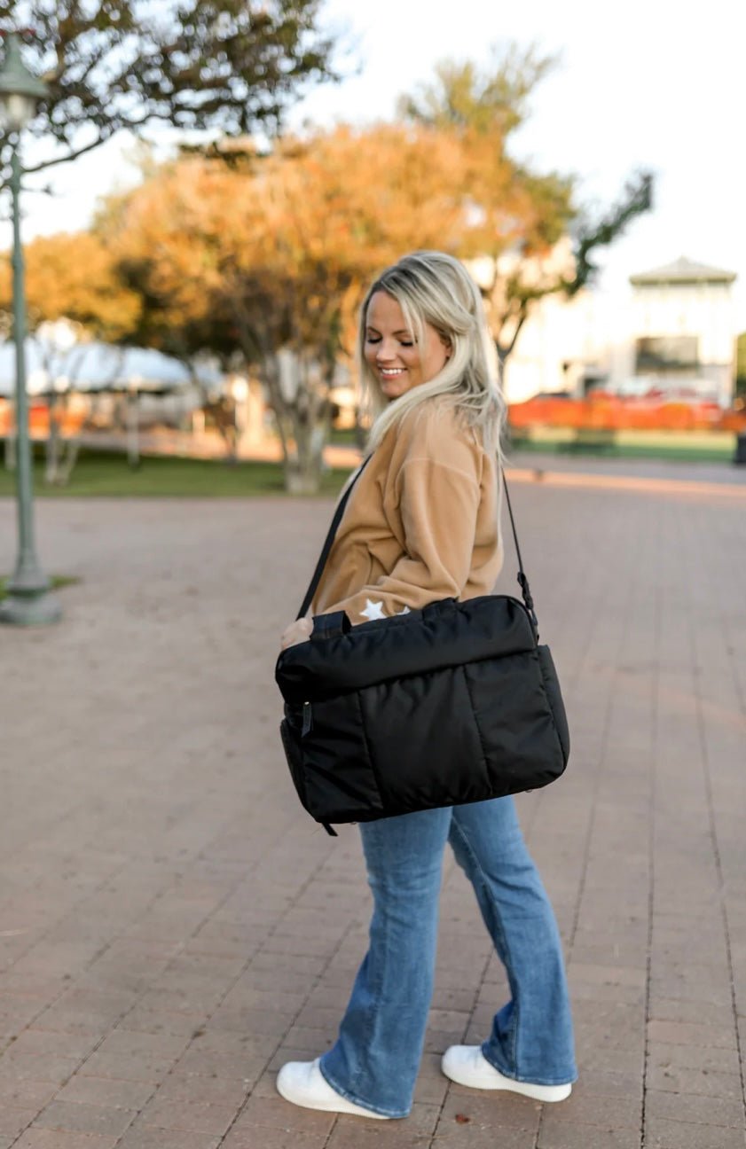 Puffer Quilted Duffel - Ballyhoo Boutique and Gift