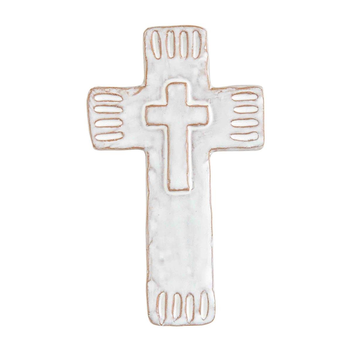 Small Stoneware Cross - Ballyhoo Boutique and Gift