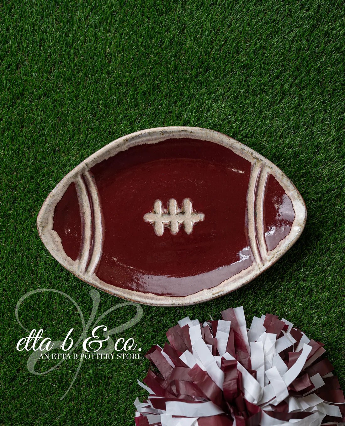 Tailgate Football Platter - Ballyhoo Boutique and Gift