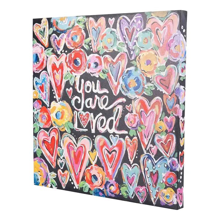 You are Loved Heart Canvas - Ballyhoo Boutique and Gift