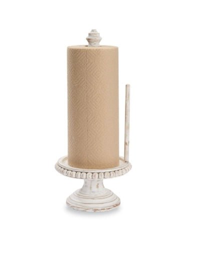 beaded wood paper towel holder - Ballyhoo Boutique and Gift