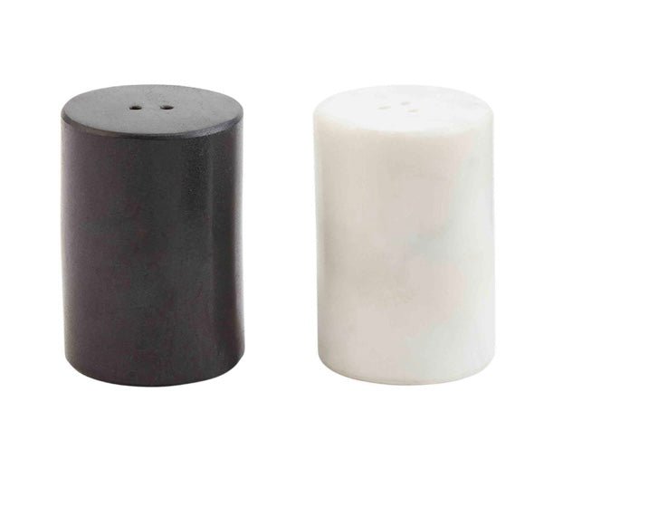 Marble Black/White Salt&Pepper Shaker - Ballyhoo Boutique and Gift