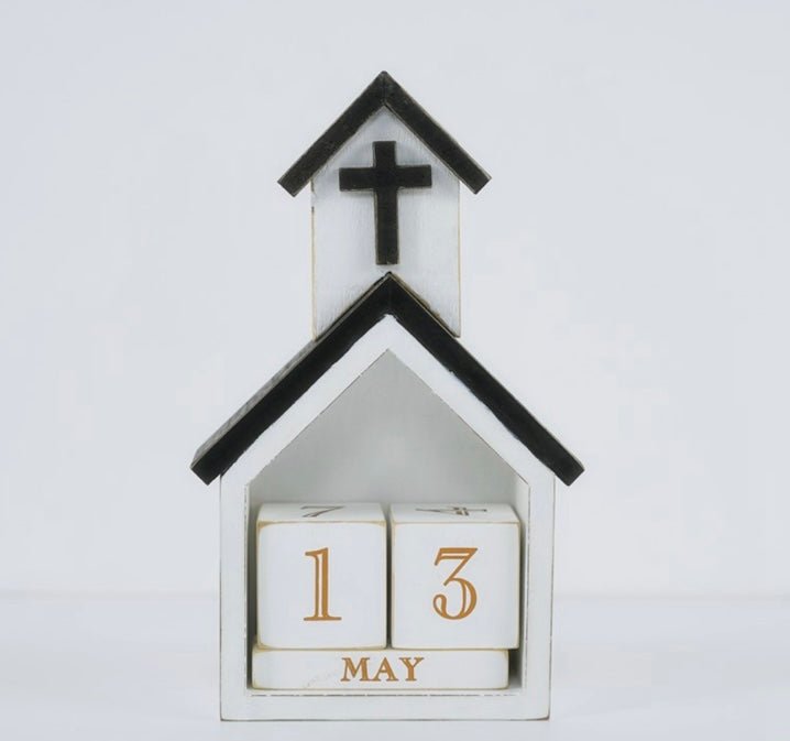 Wood Church Calendar - Ballyhoo Boutique and Gift
