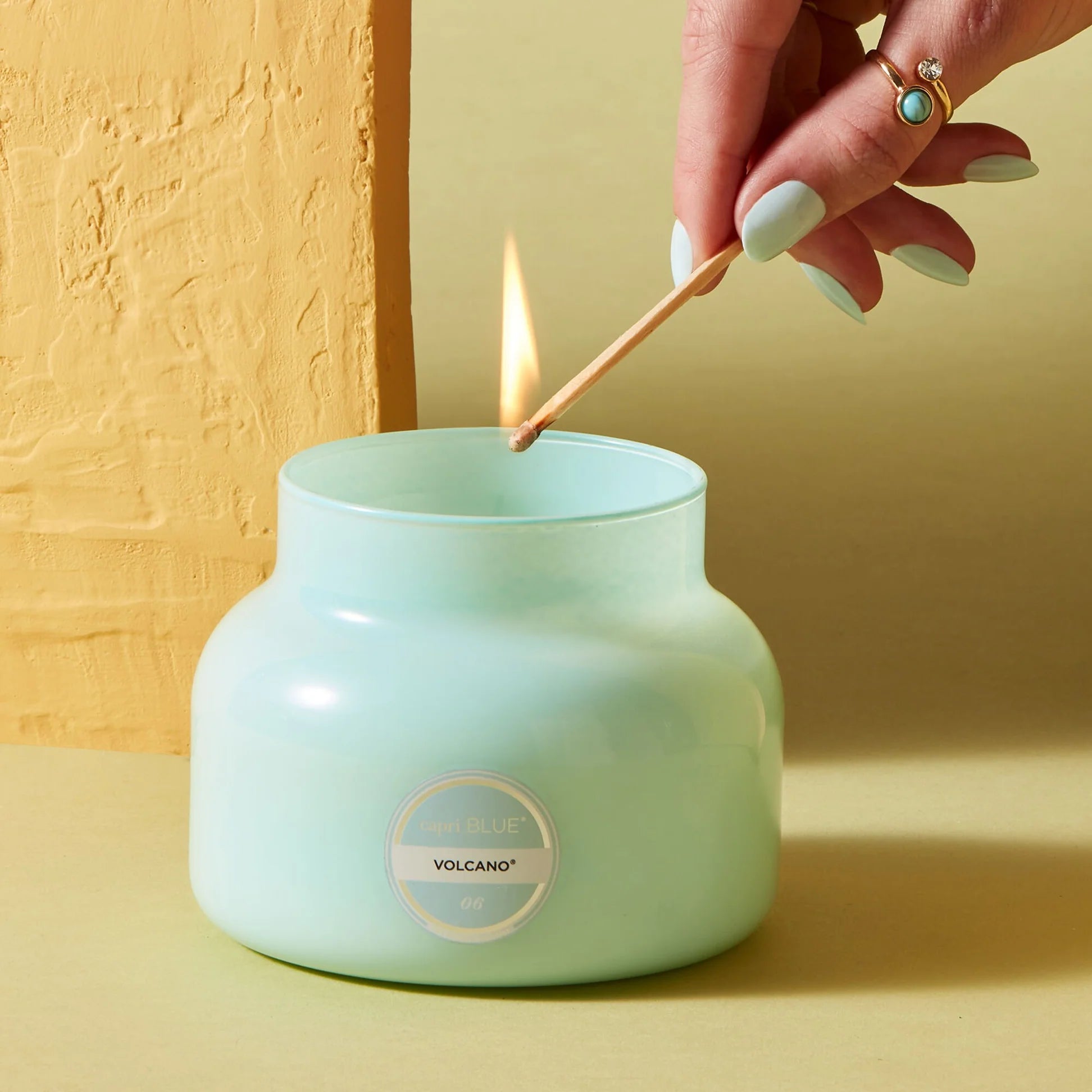 19oz Volcano Candle Aqua - Ballyhoo Boutique and Gift