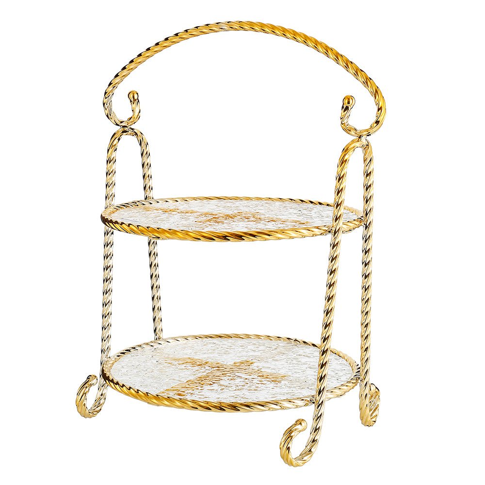 2 Tier Serving Platters - Ballyhoo Boutique and Gift