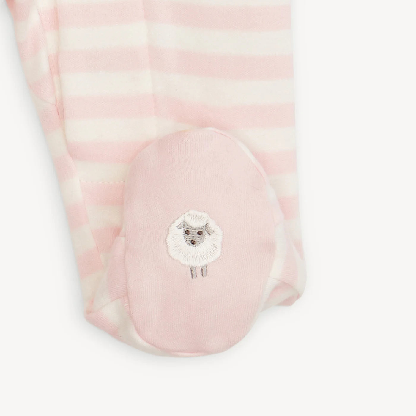 MM Pink Stripes Footie