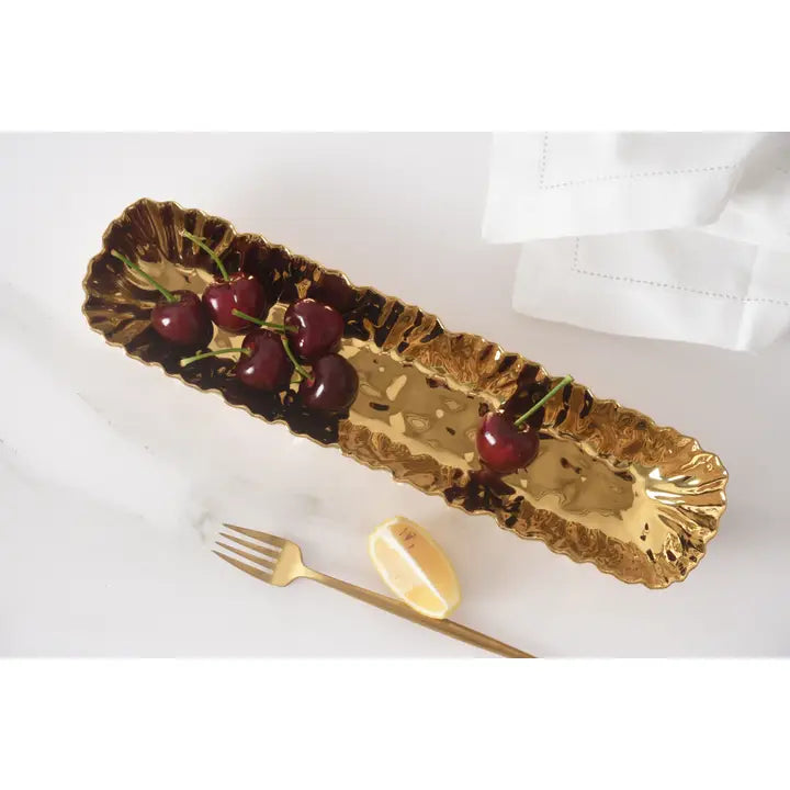 Gold Cracker Tray
