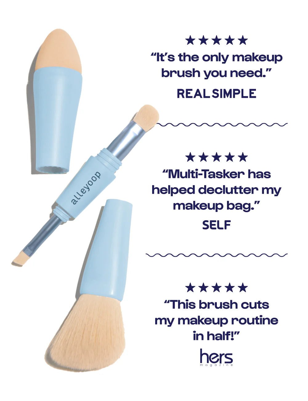 4 - in - 1 Makeup Brush - Ballyhoo Boutique and Gift