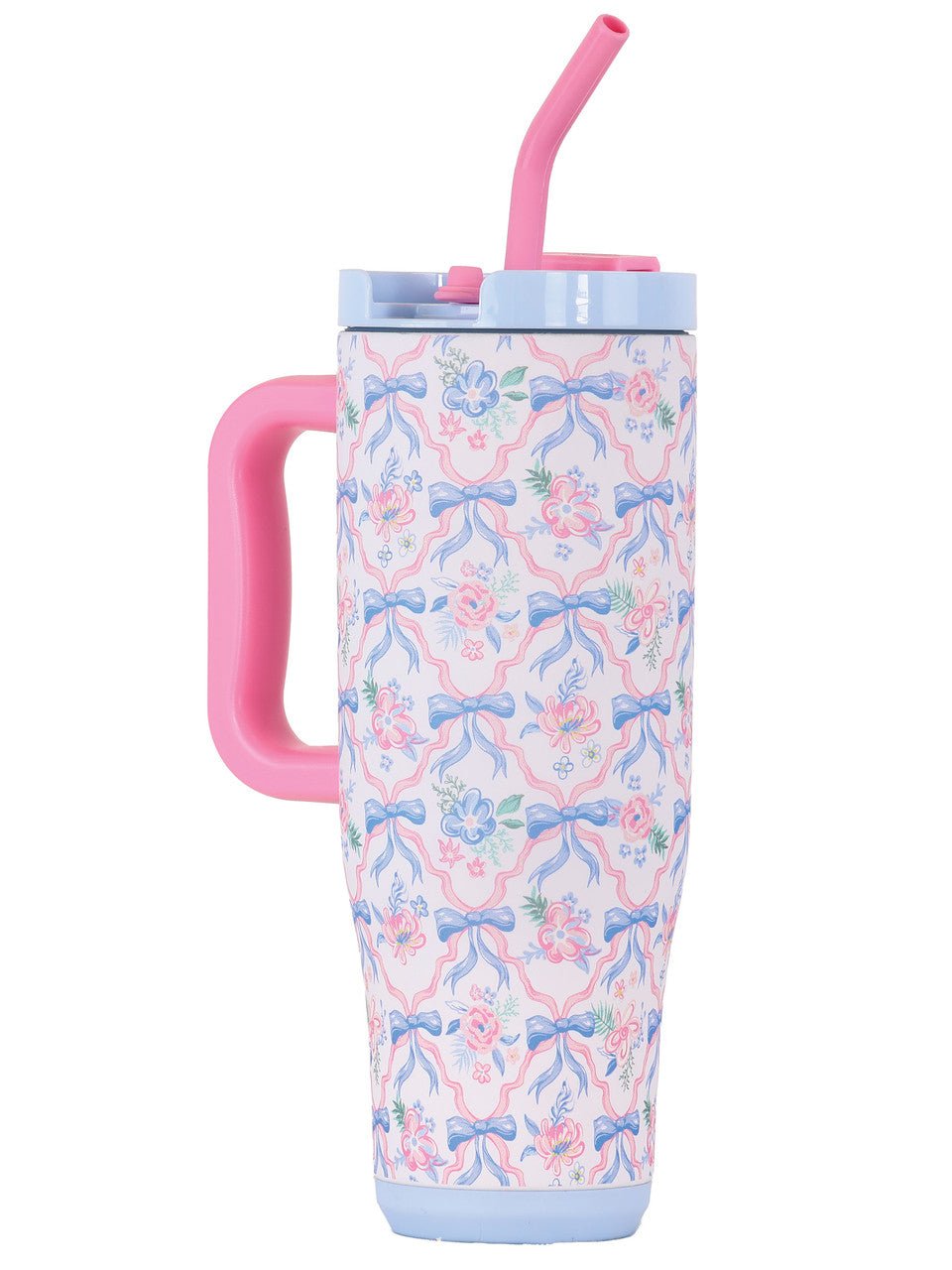 40oz Ribbon Tumbler - Ballyhoo Boutique and Gift