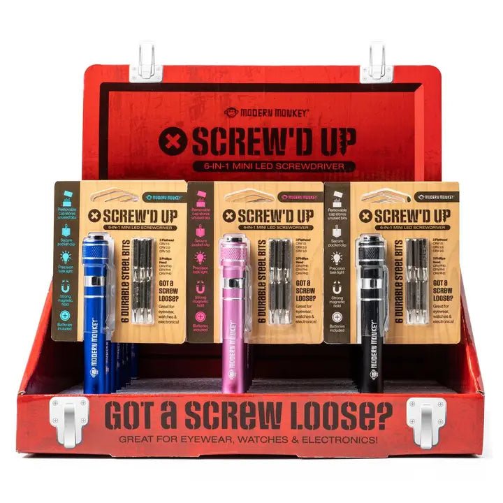 6 - in - 1 Mini LED Screwdriver - Ballyhoo Boutique and Gift