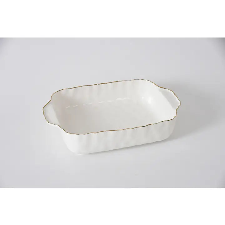 11x9 Gold Rim Sqaure Baking Dish