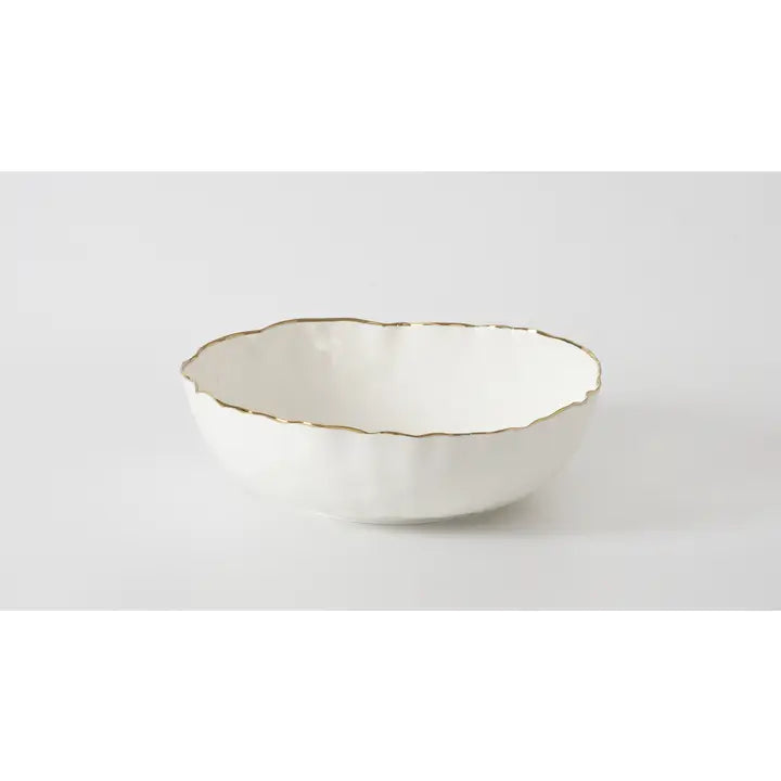 Large Bowl w/ Gold Rim