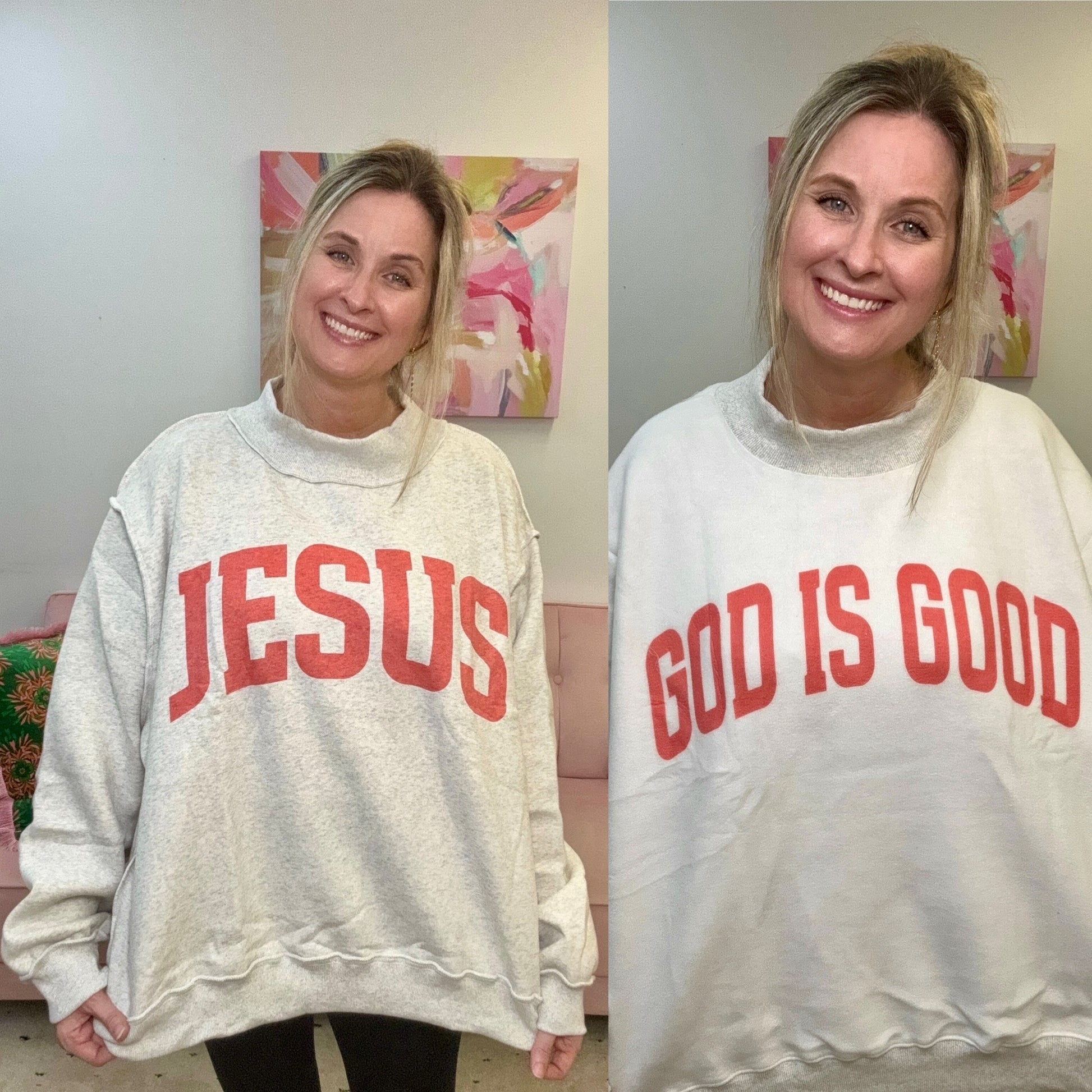 God is Good Mock Neck BucketList INC