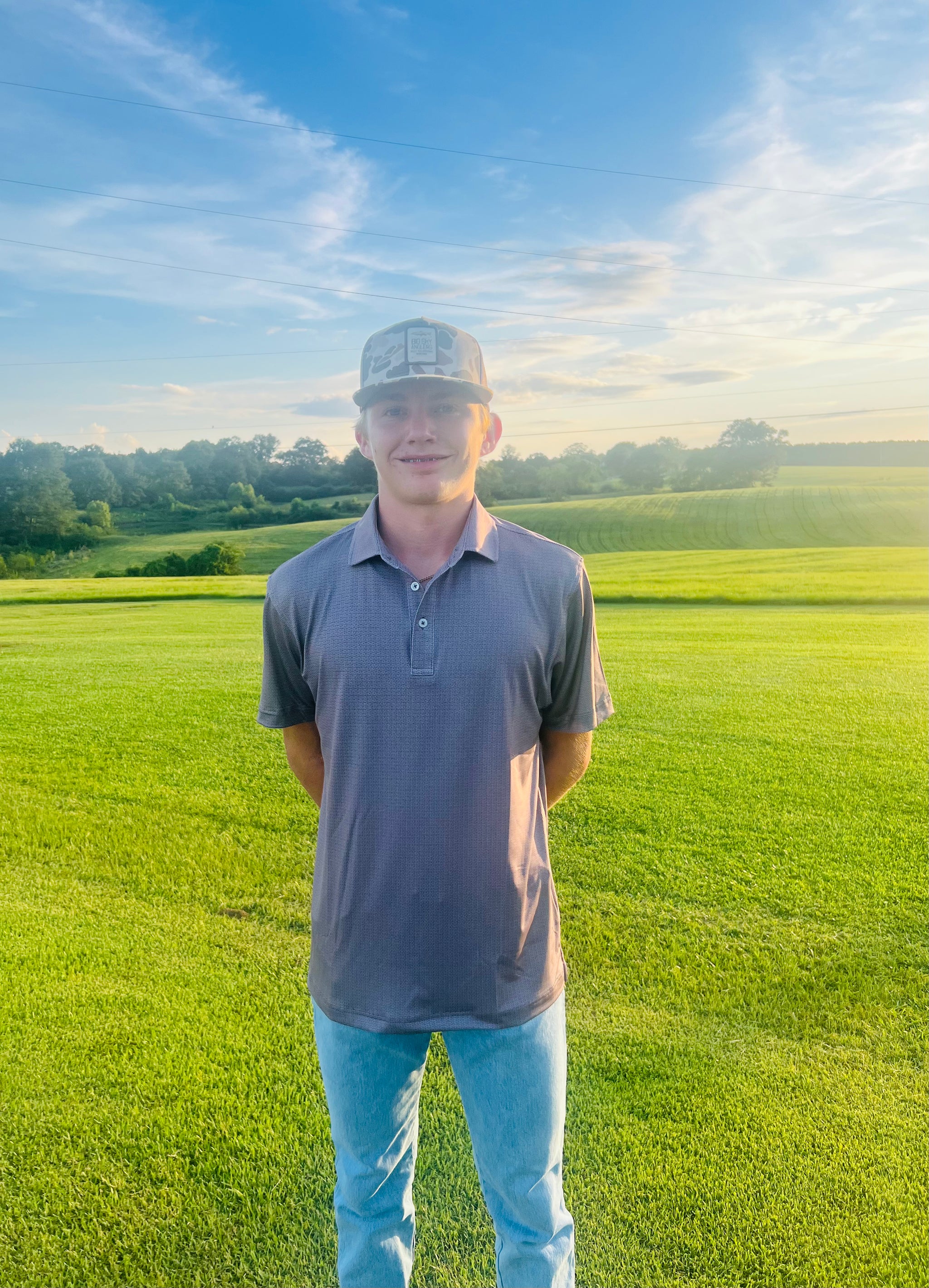 The Apex Print Polo