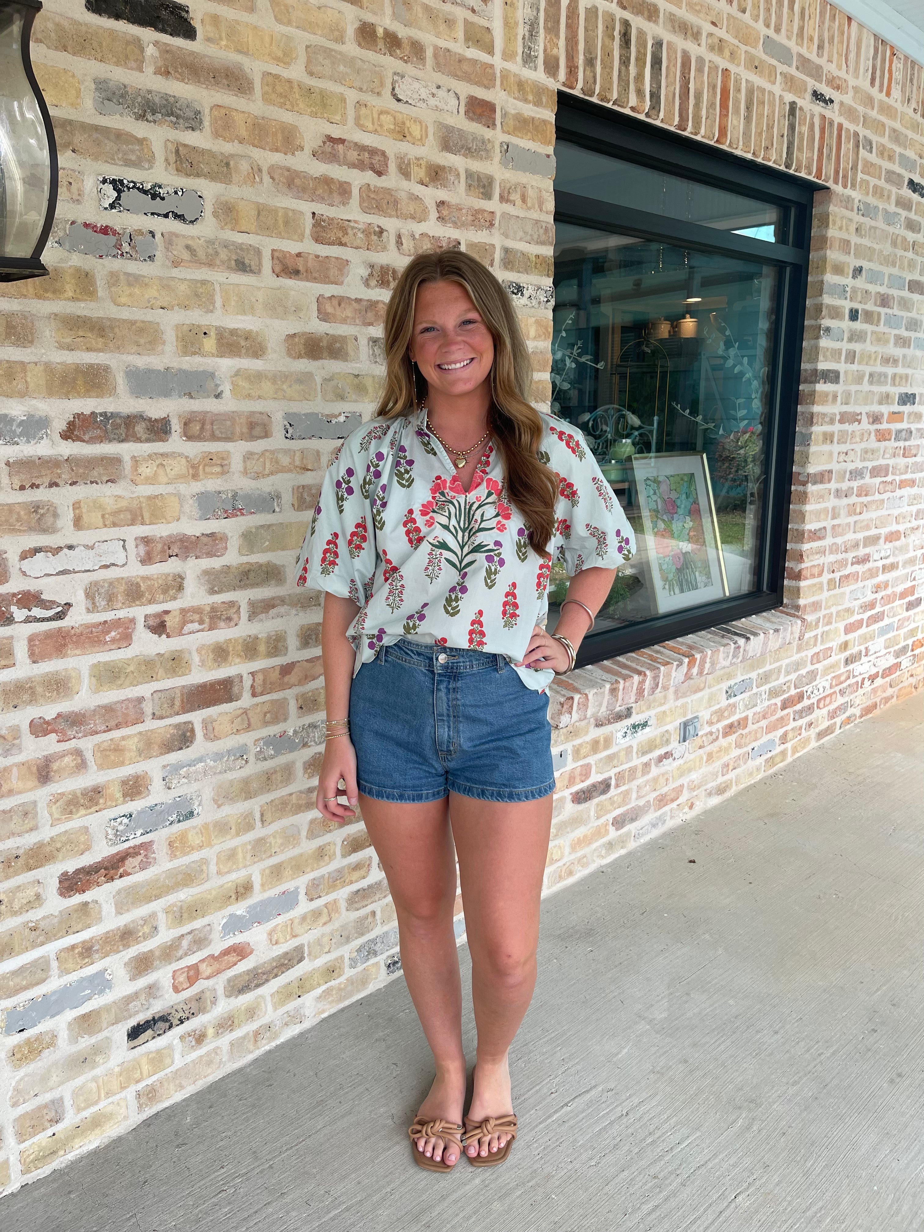 Pops of Floral Top