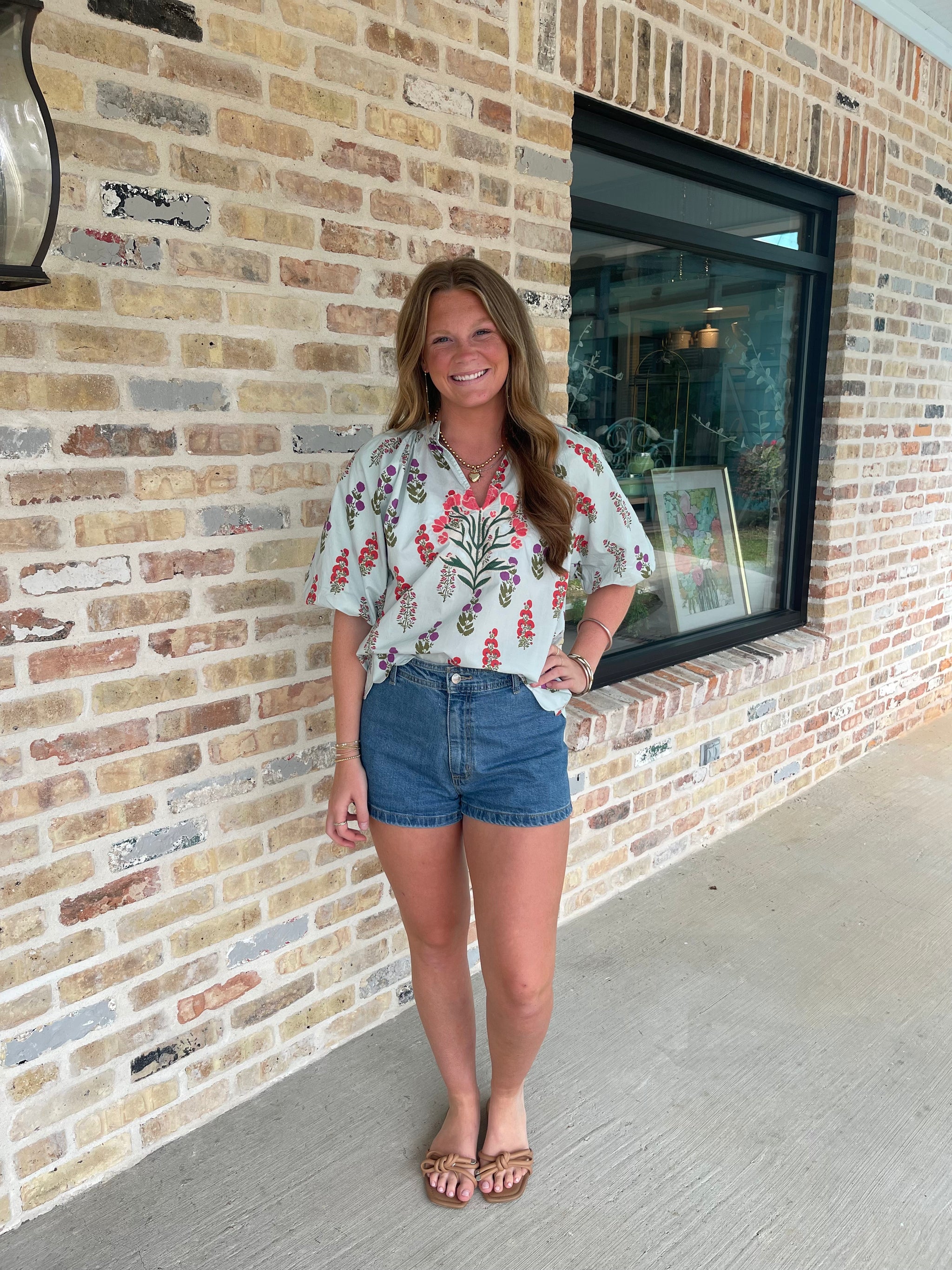 Pops of Floral Top