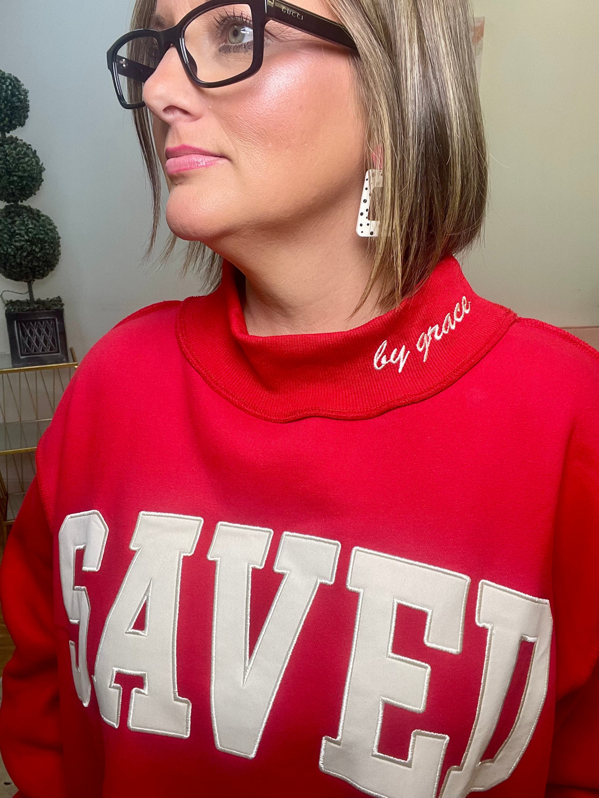 Saved Mock Neck BucketList INC