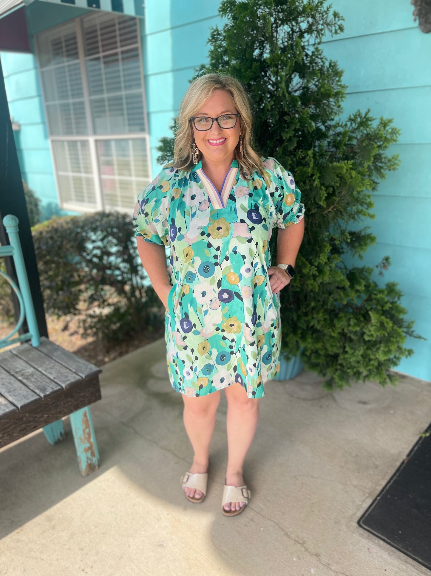Coastal Cascade Dress