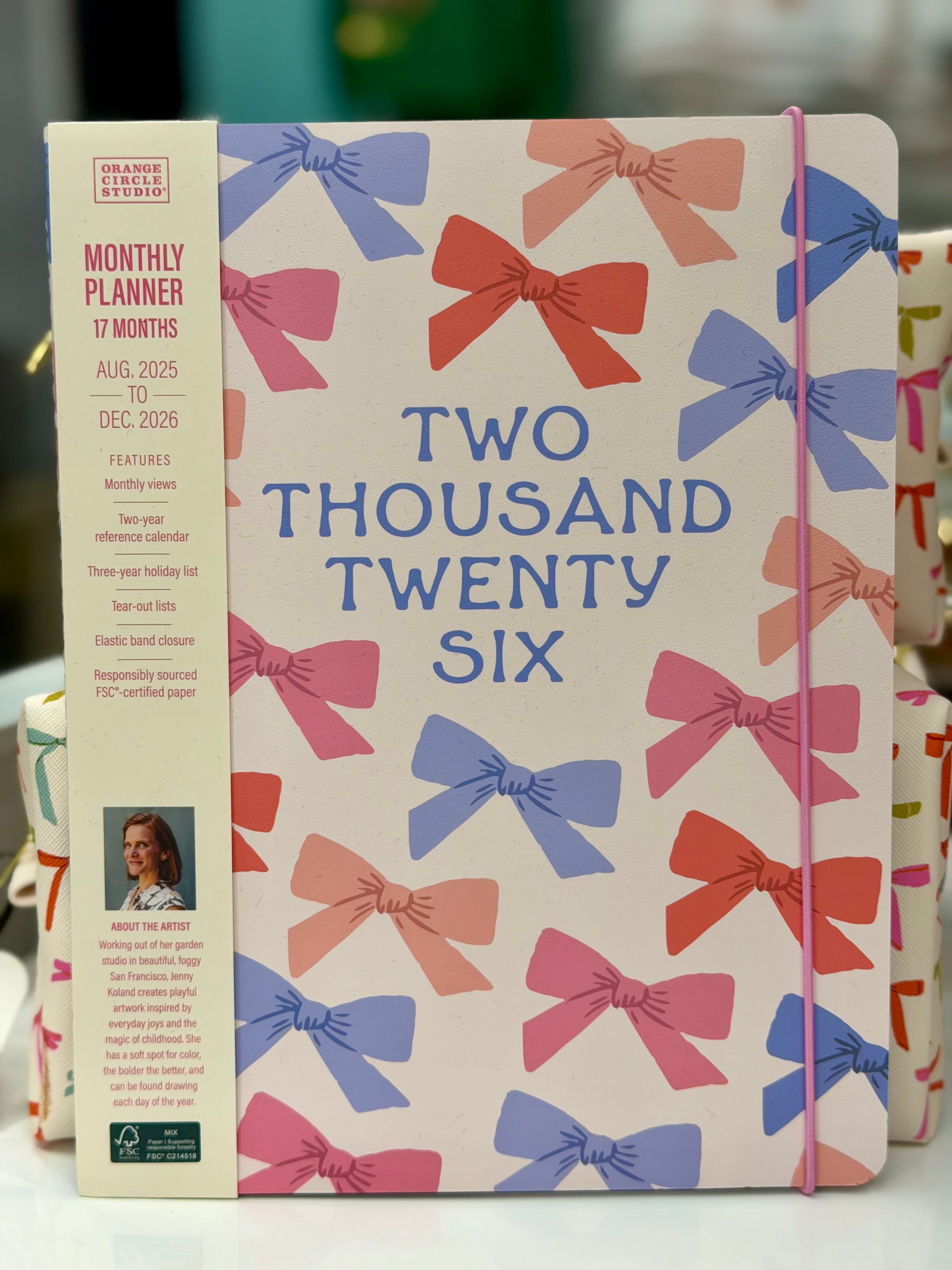 2026 Sweet Bows Monthly Planner