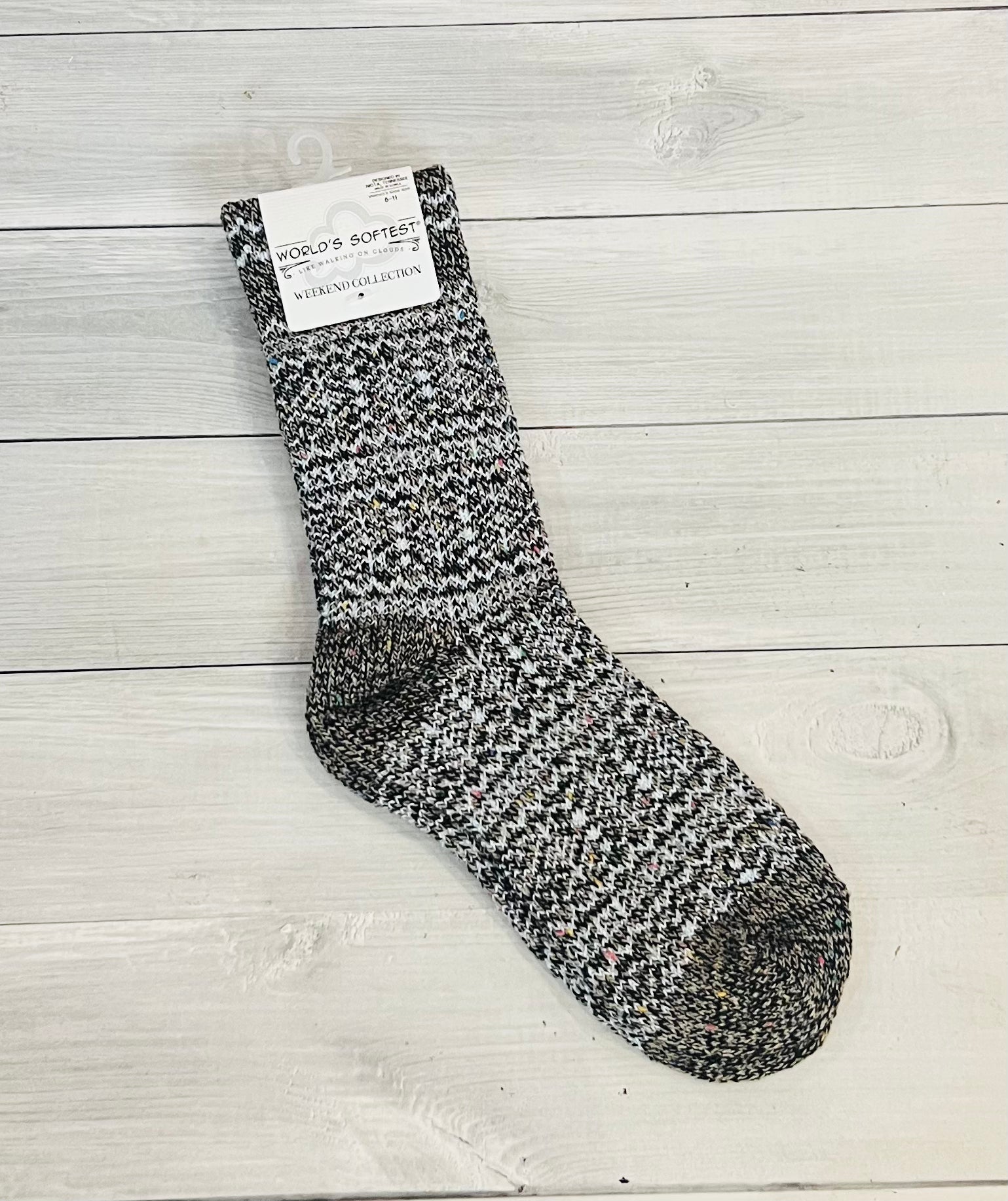 Blue Dark Confetti Sock