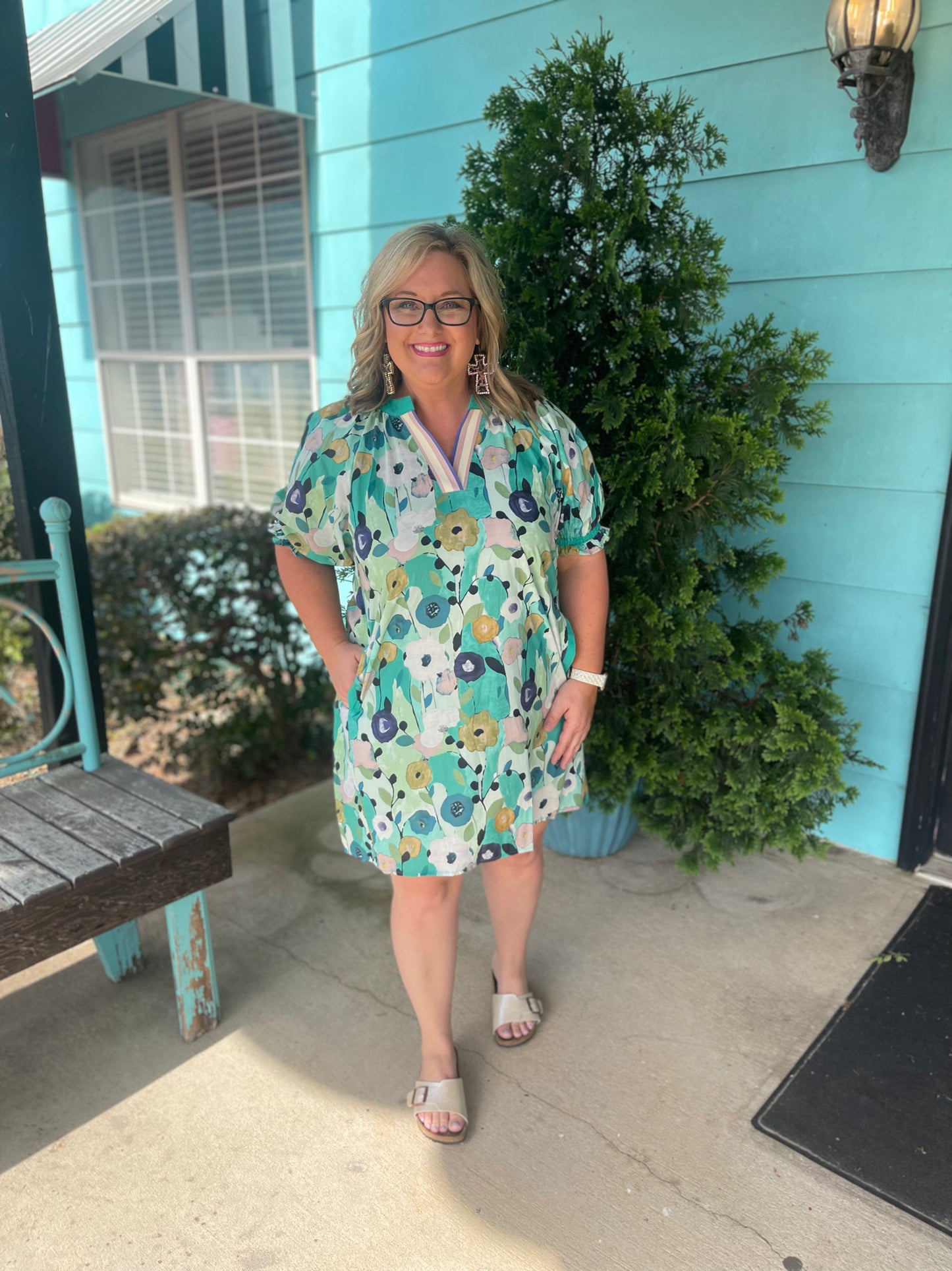 Coastal Cascade Dress