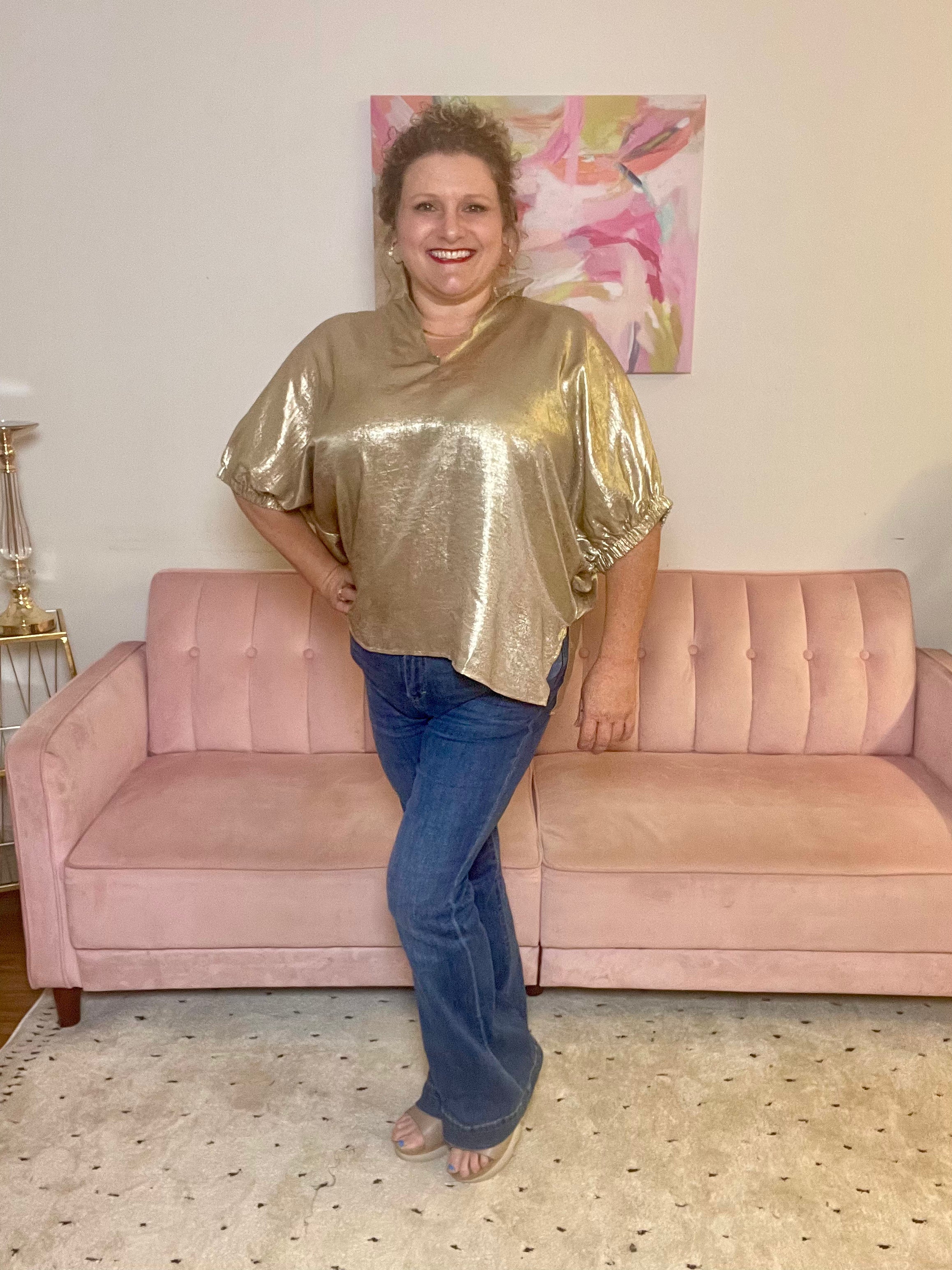 Golden Glam Top