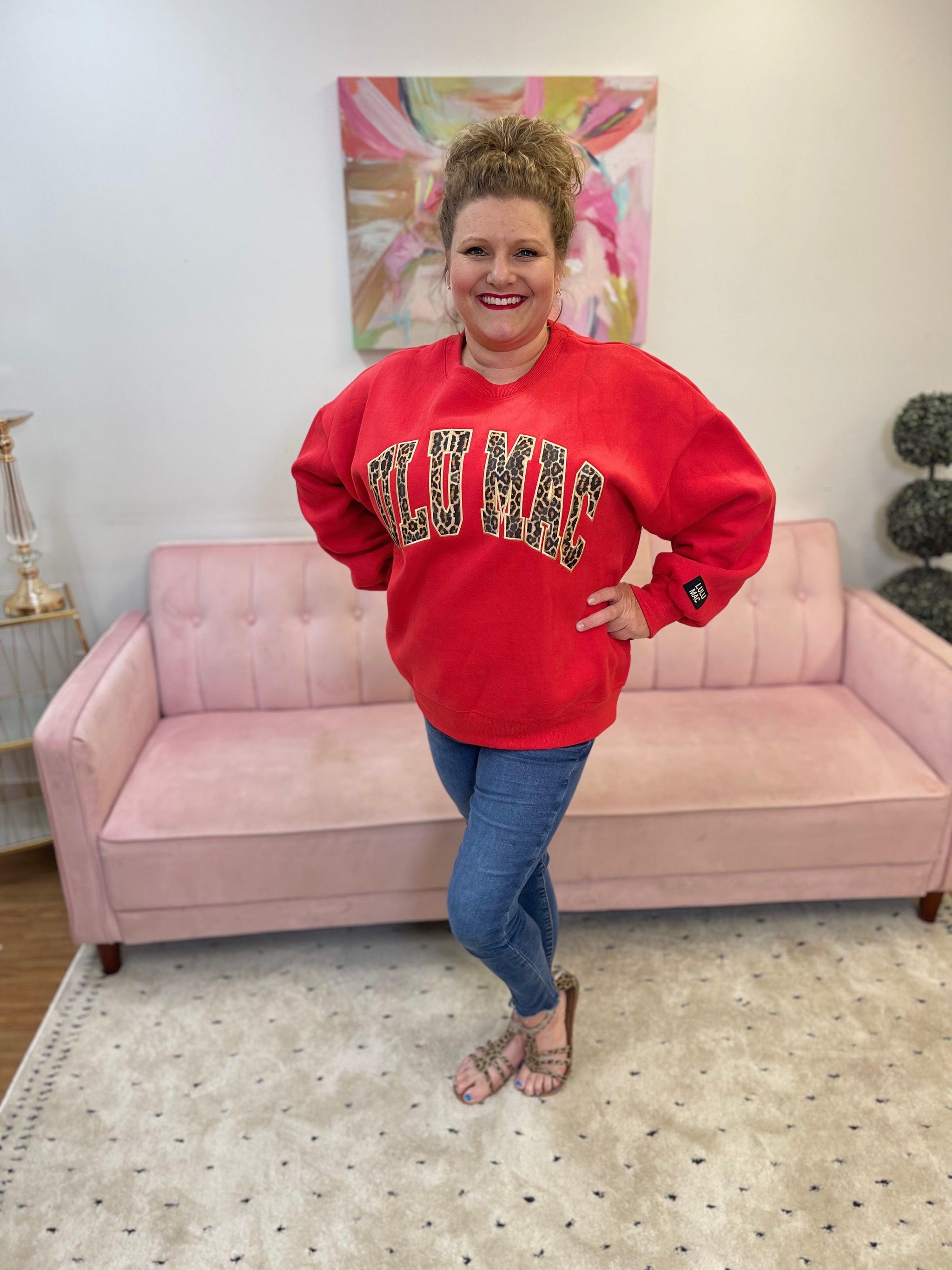 Lulu Mac Embroidered Sweatshirt