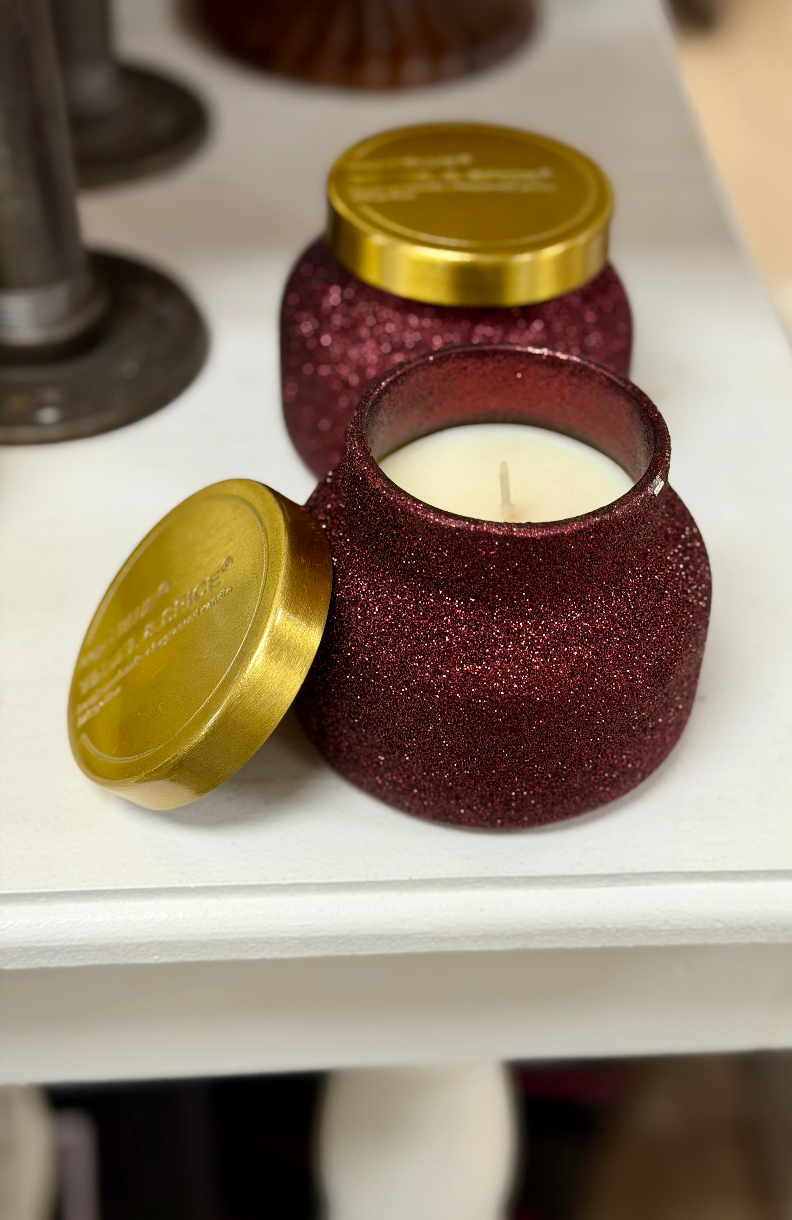 Brown Glitter 8 oz Tinsel and Spice