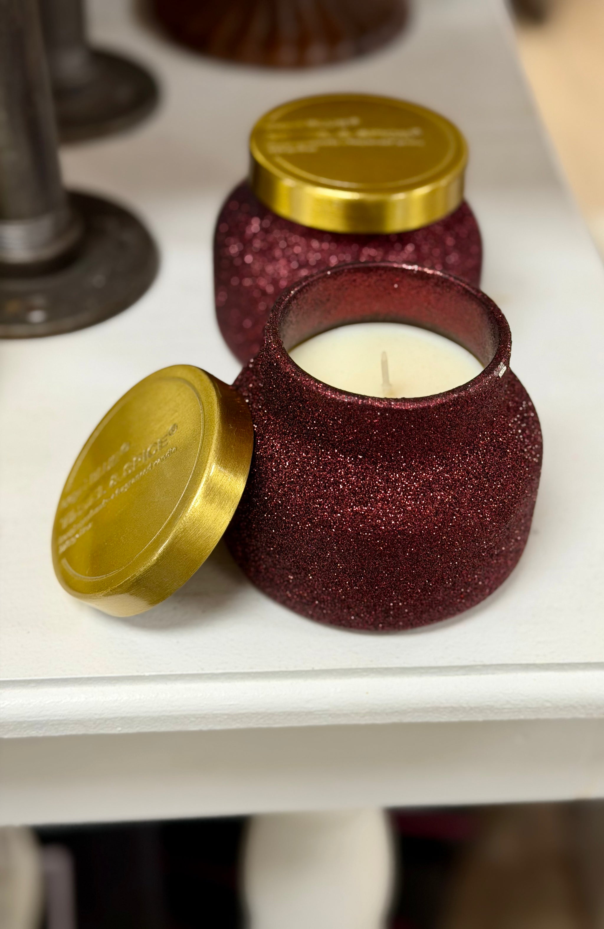 Brown Glitter 8 oz Tinsel and Spice