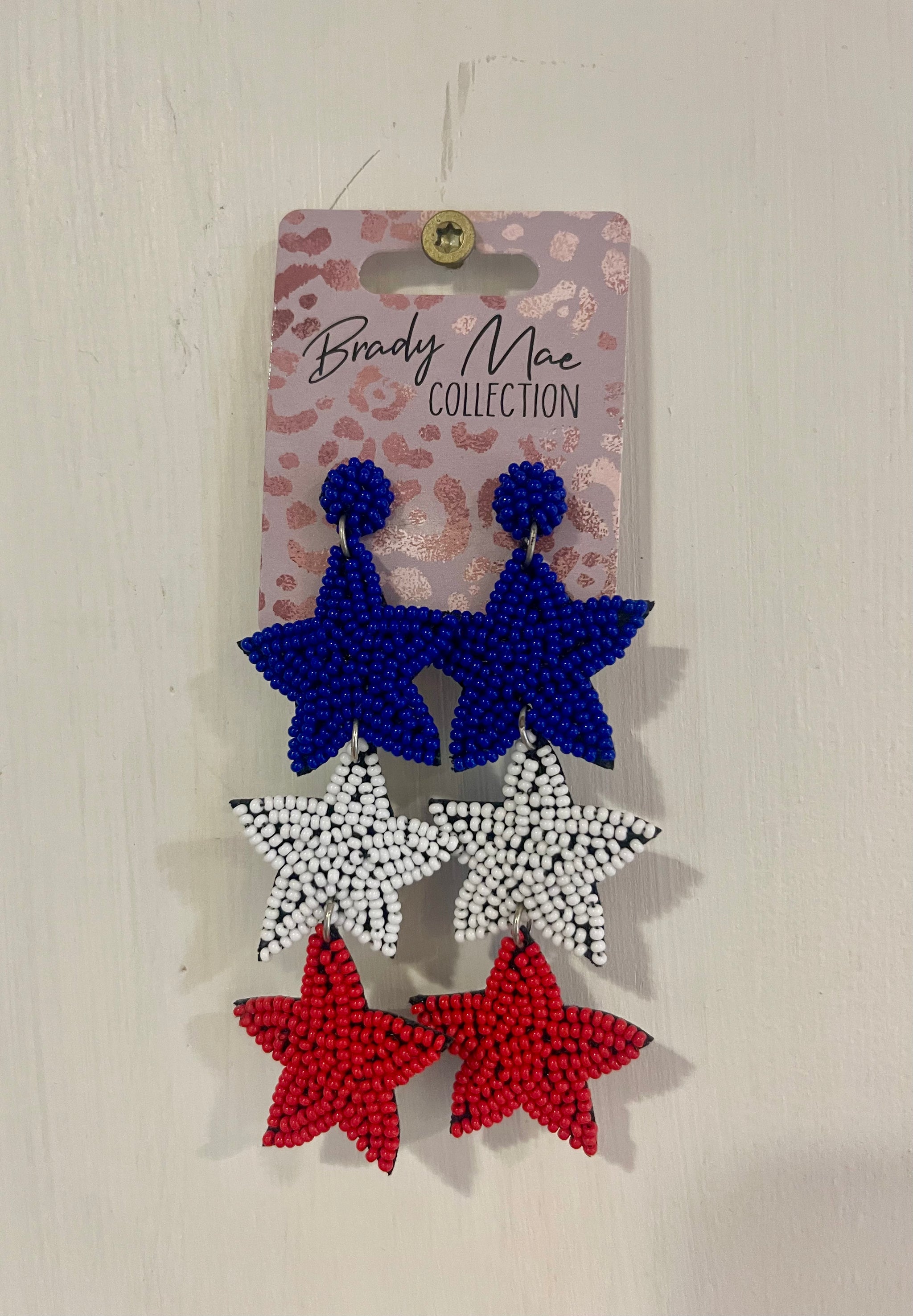 Patriotic Starburst Dangles
