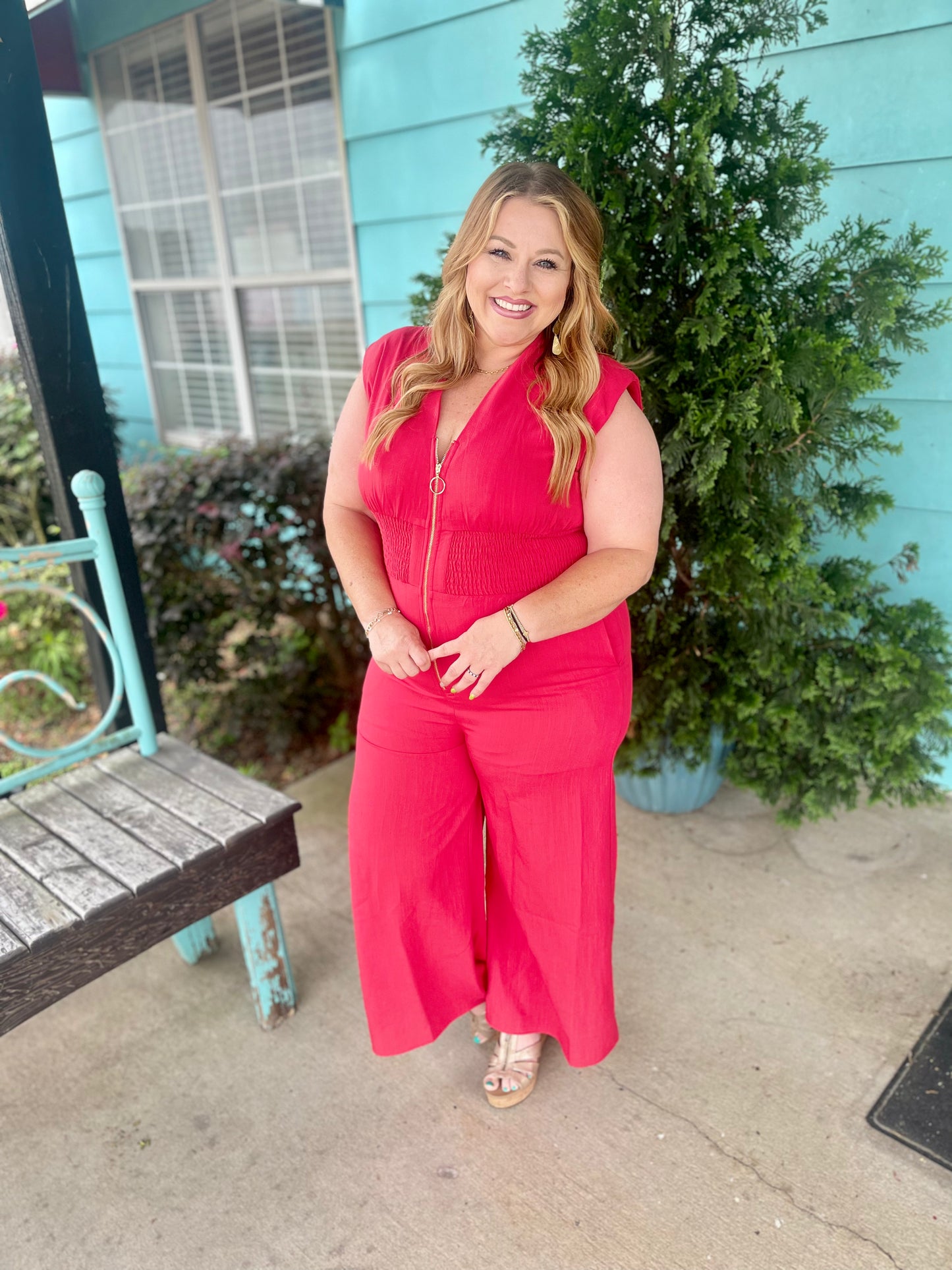 Rowdy Red Romper