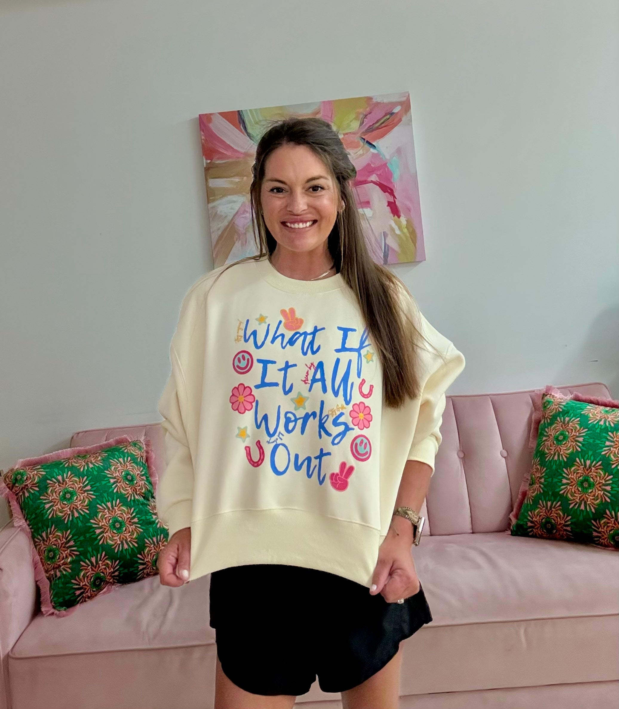 All Works Out Crop Sweatshirt