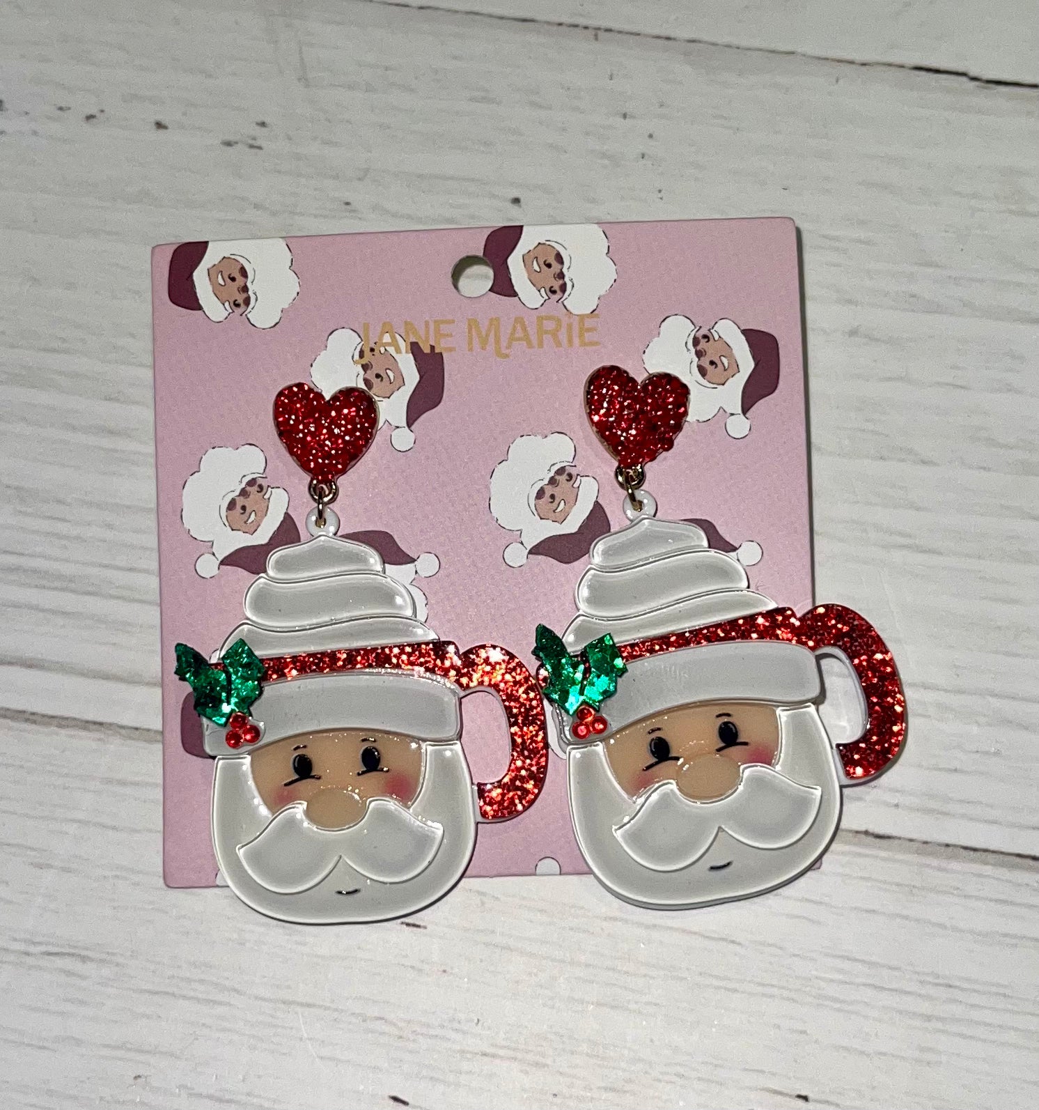Santa Mug Earrings