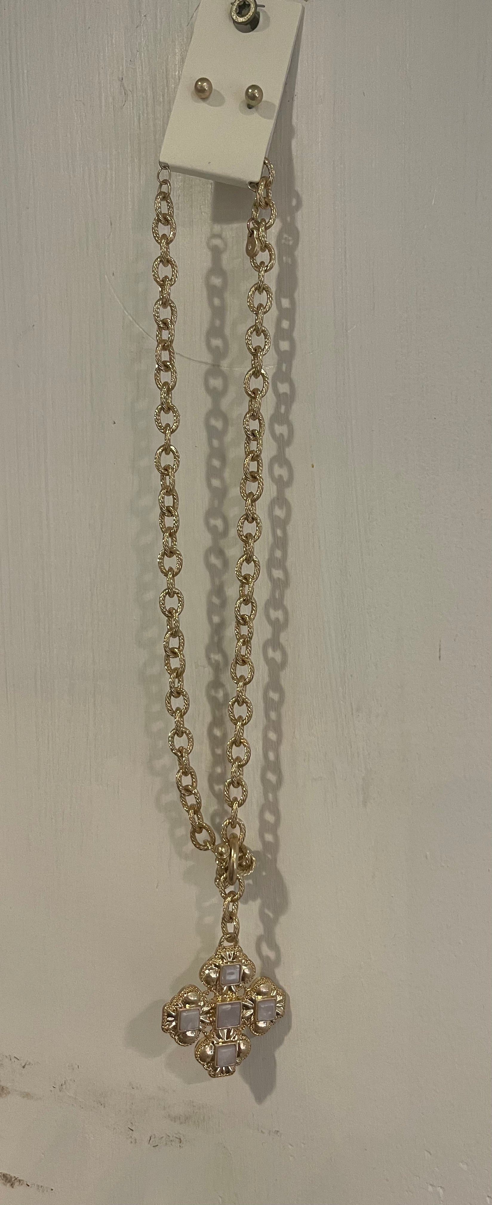 Opal Medallion Necklace