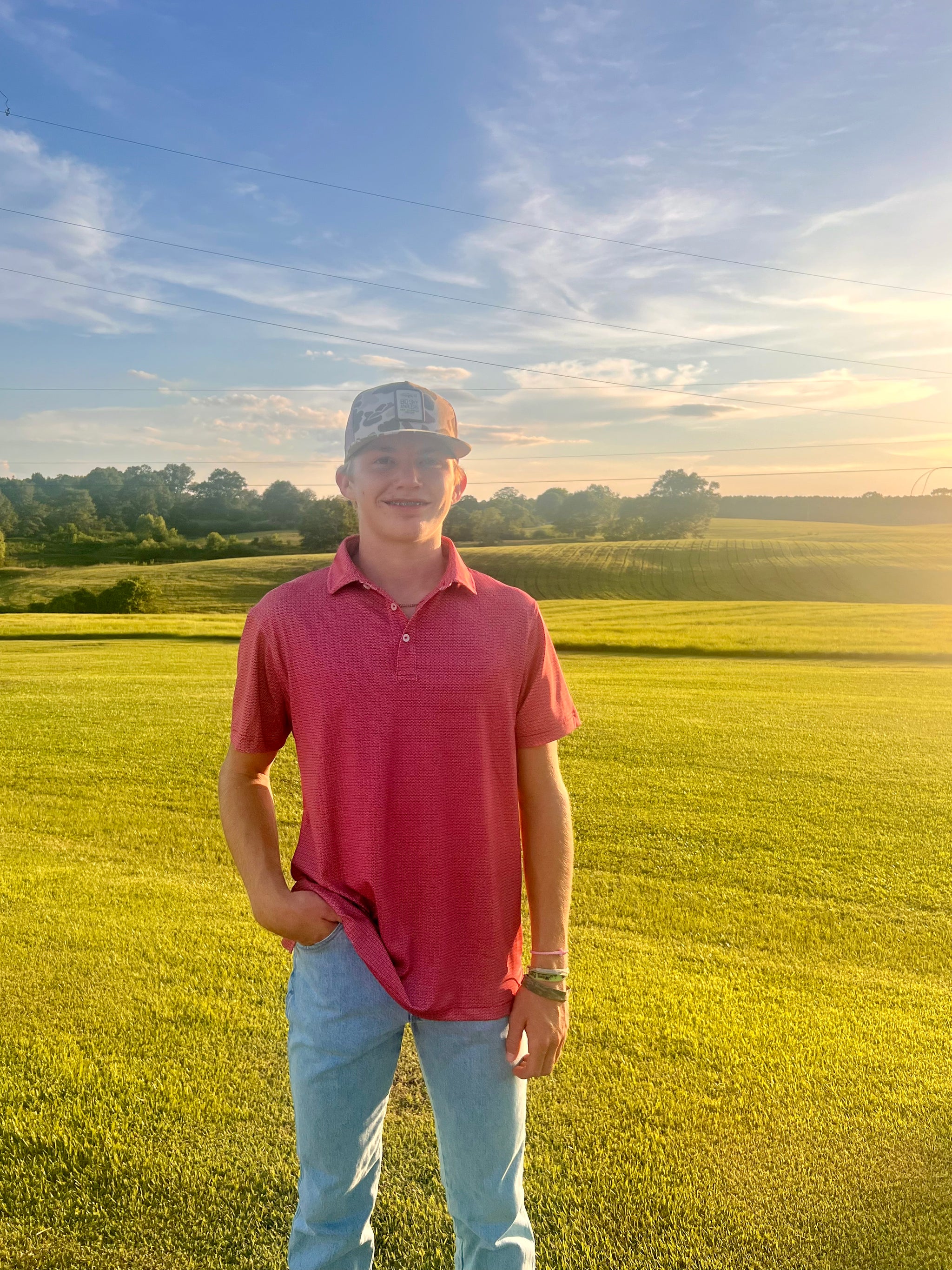 The Apex Print Polo