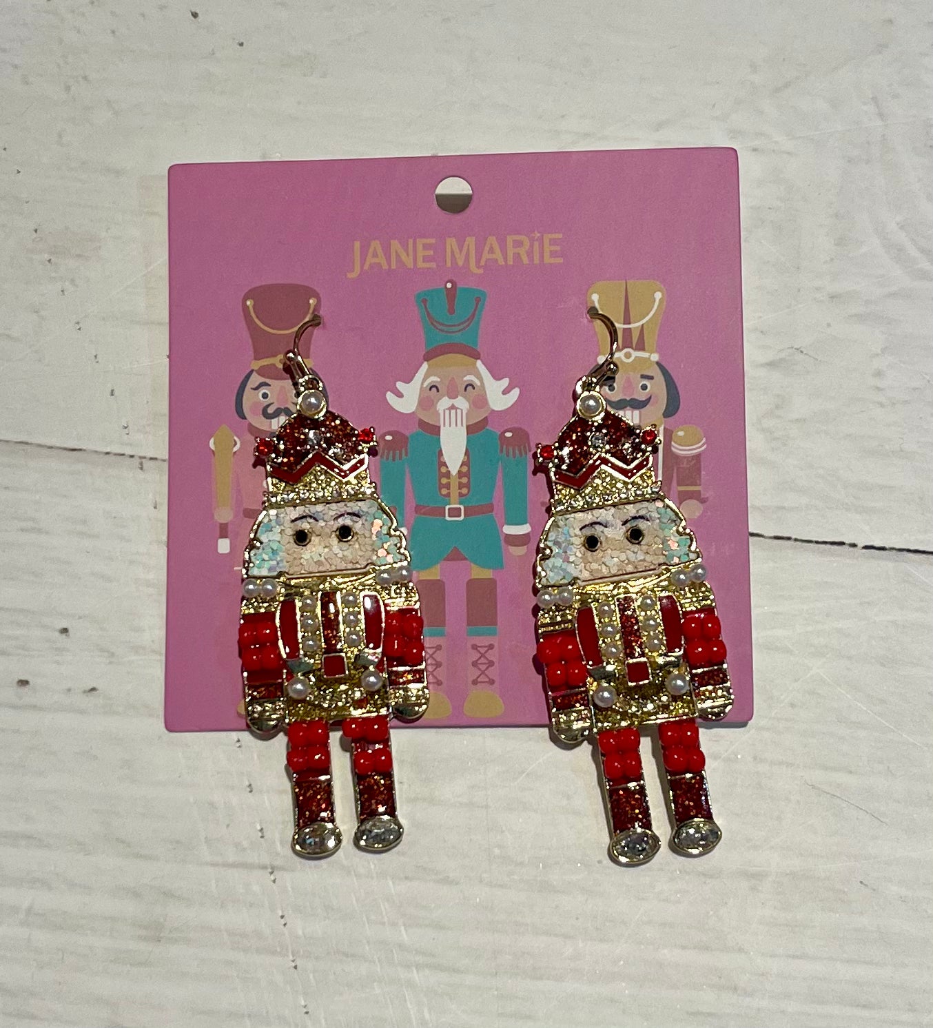 Beaded Nutcracker Earrings