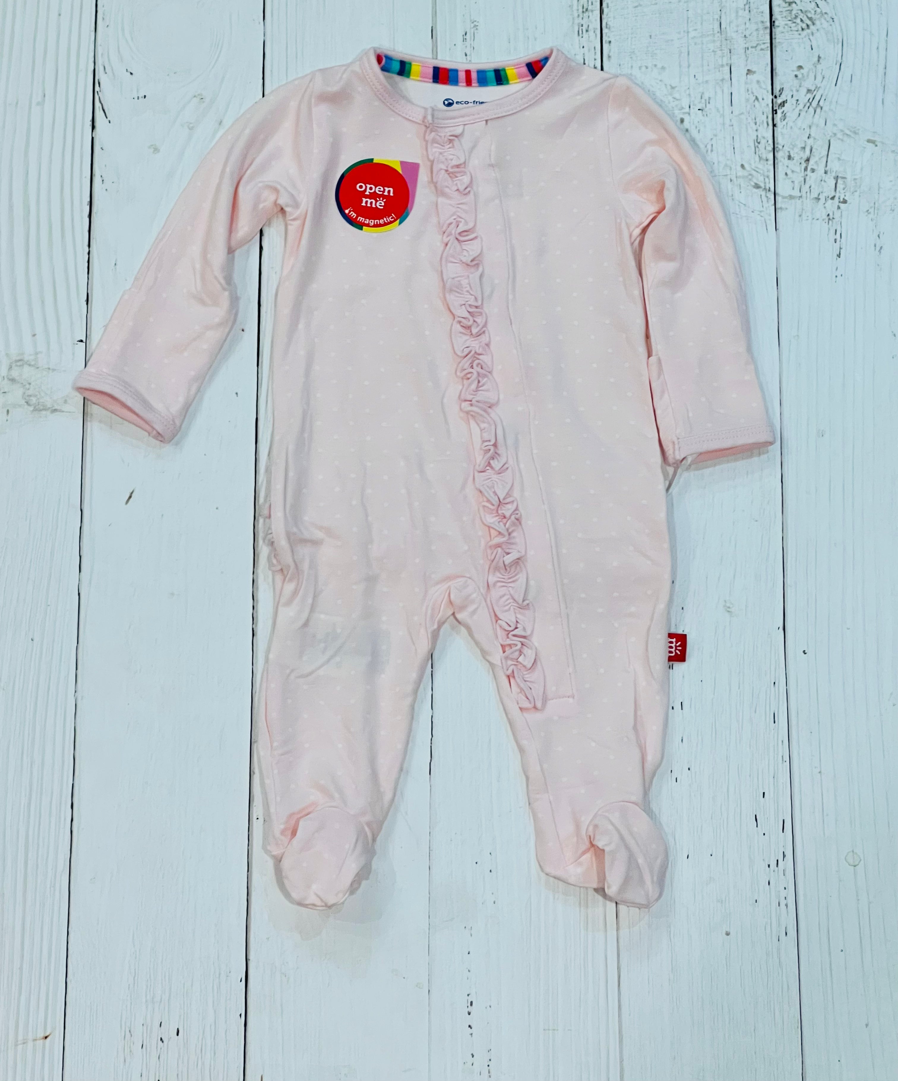 Pin Pink Footie MM