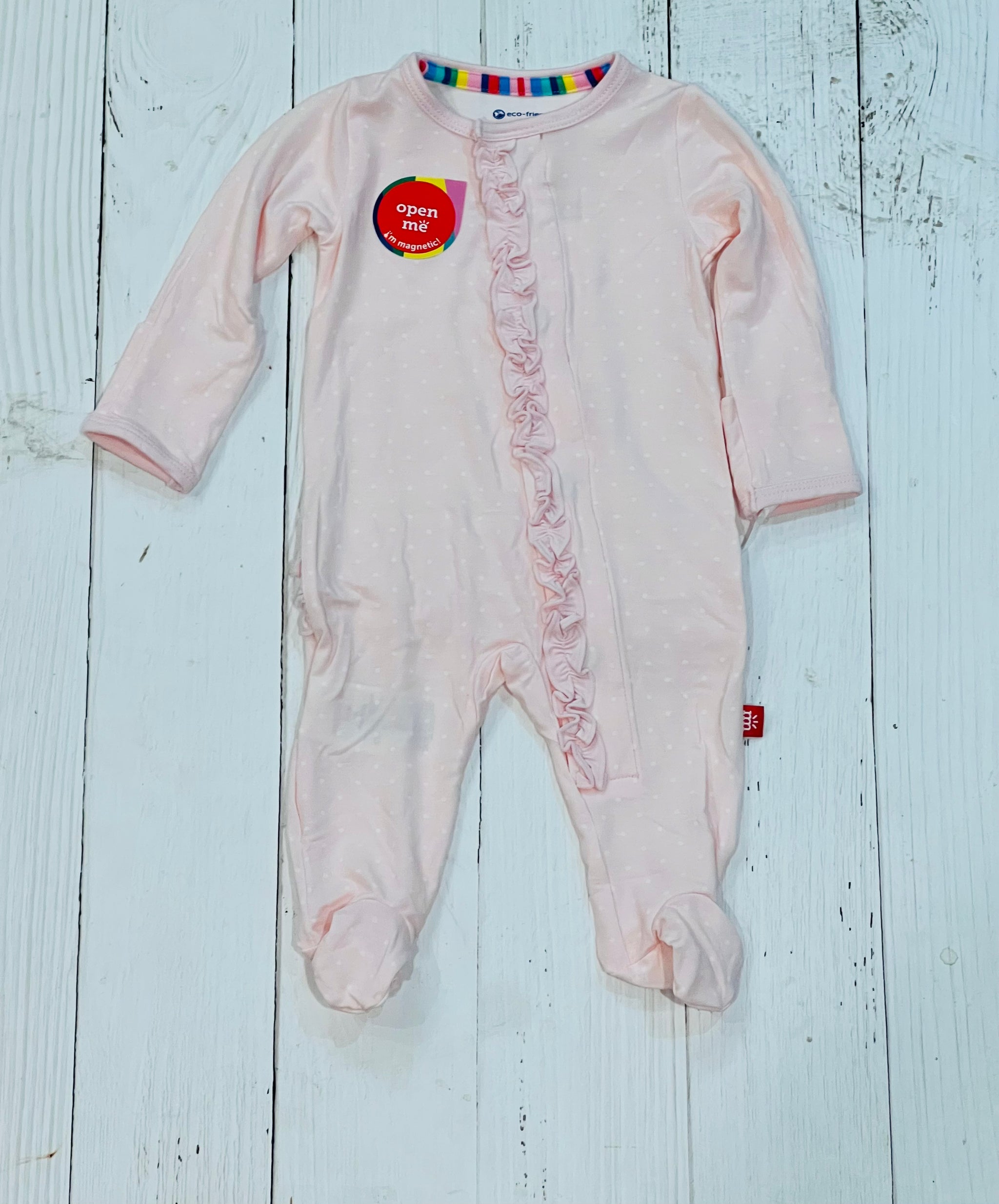 Pin Pink Footie MM