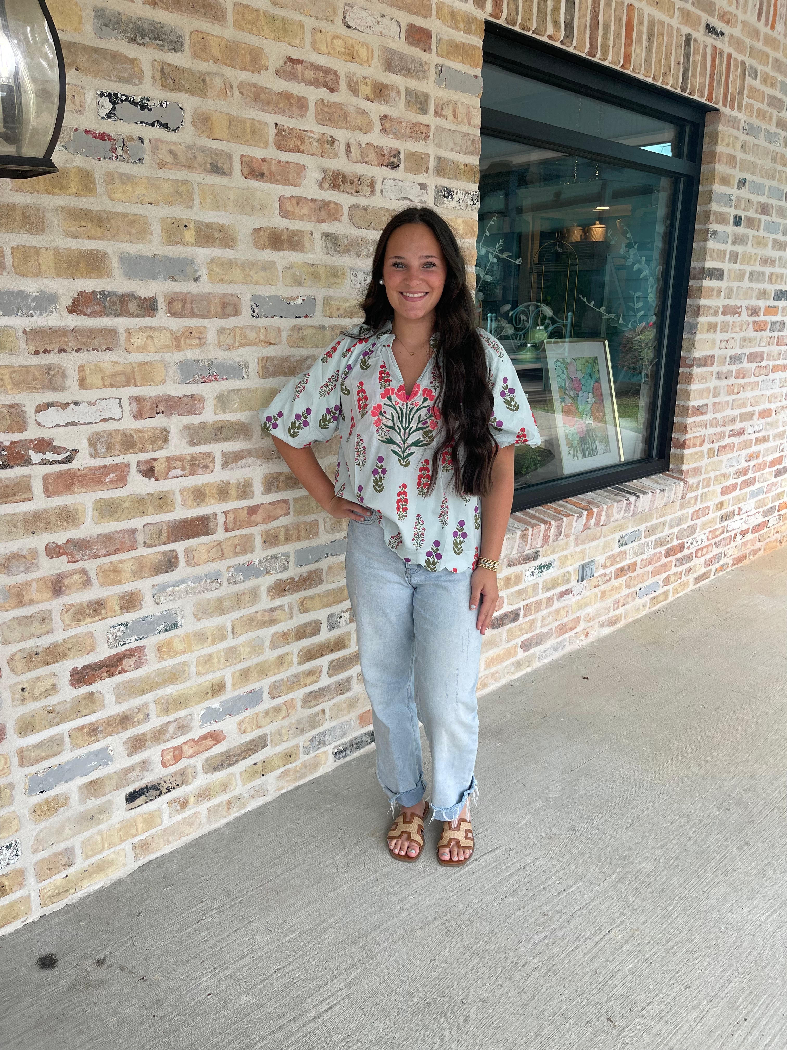 Pops of Floral Top