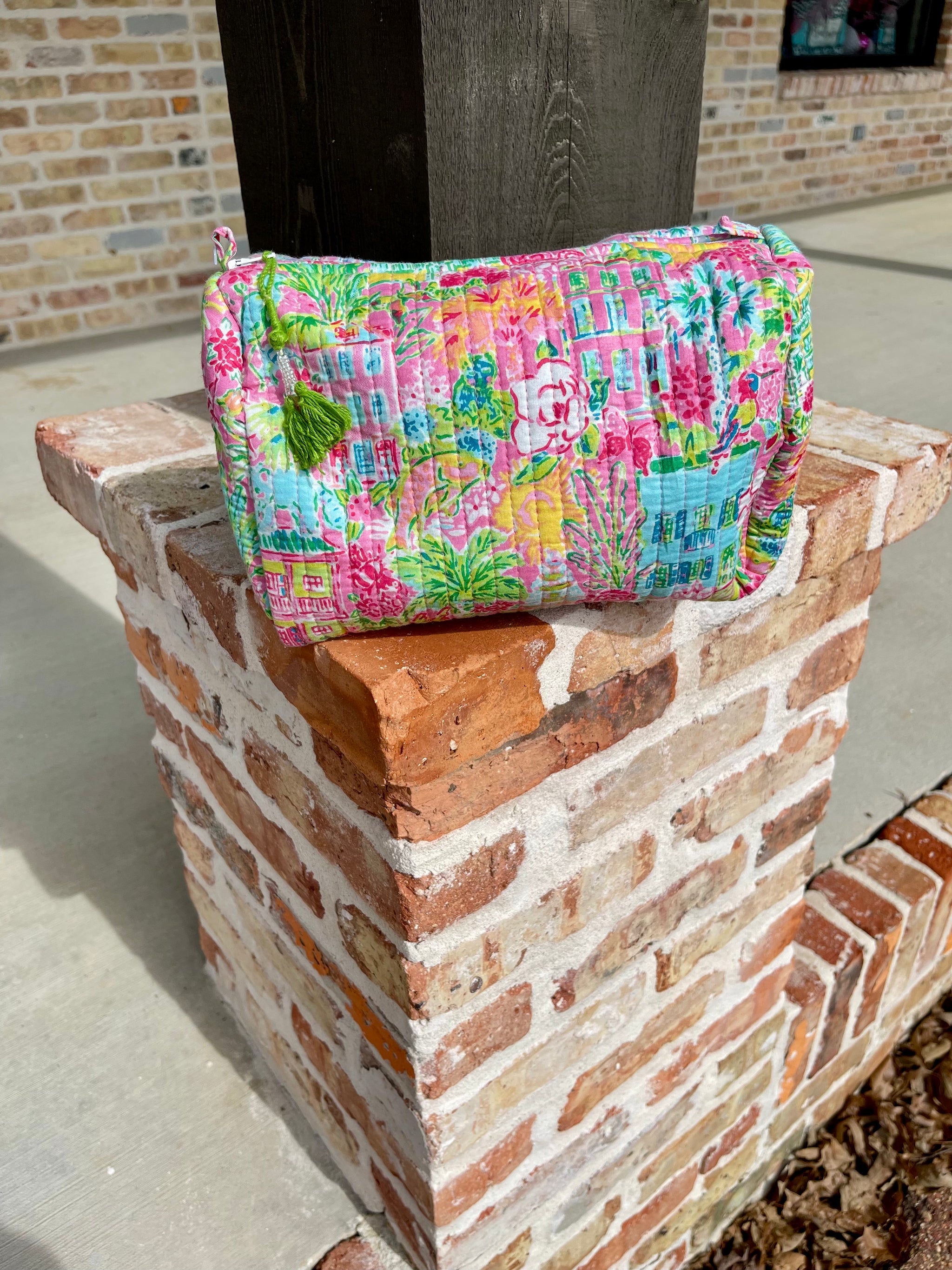 Quilted Makeup Bag