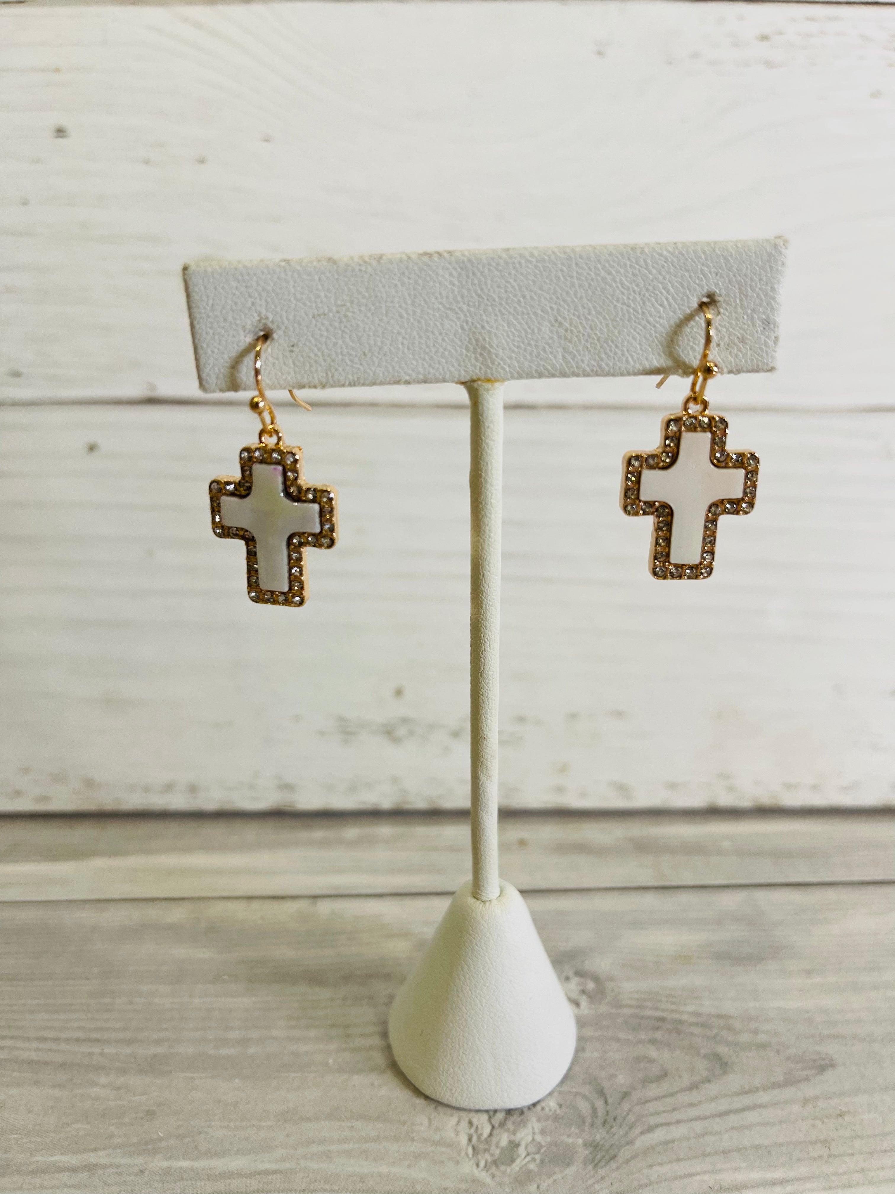 Cross Dangle Earrings