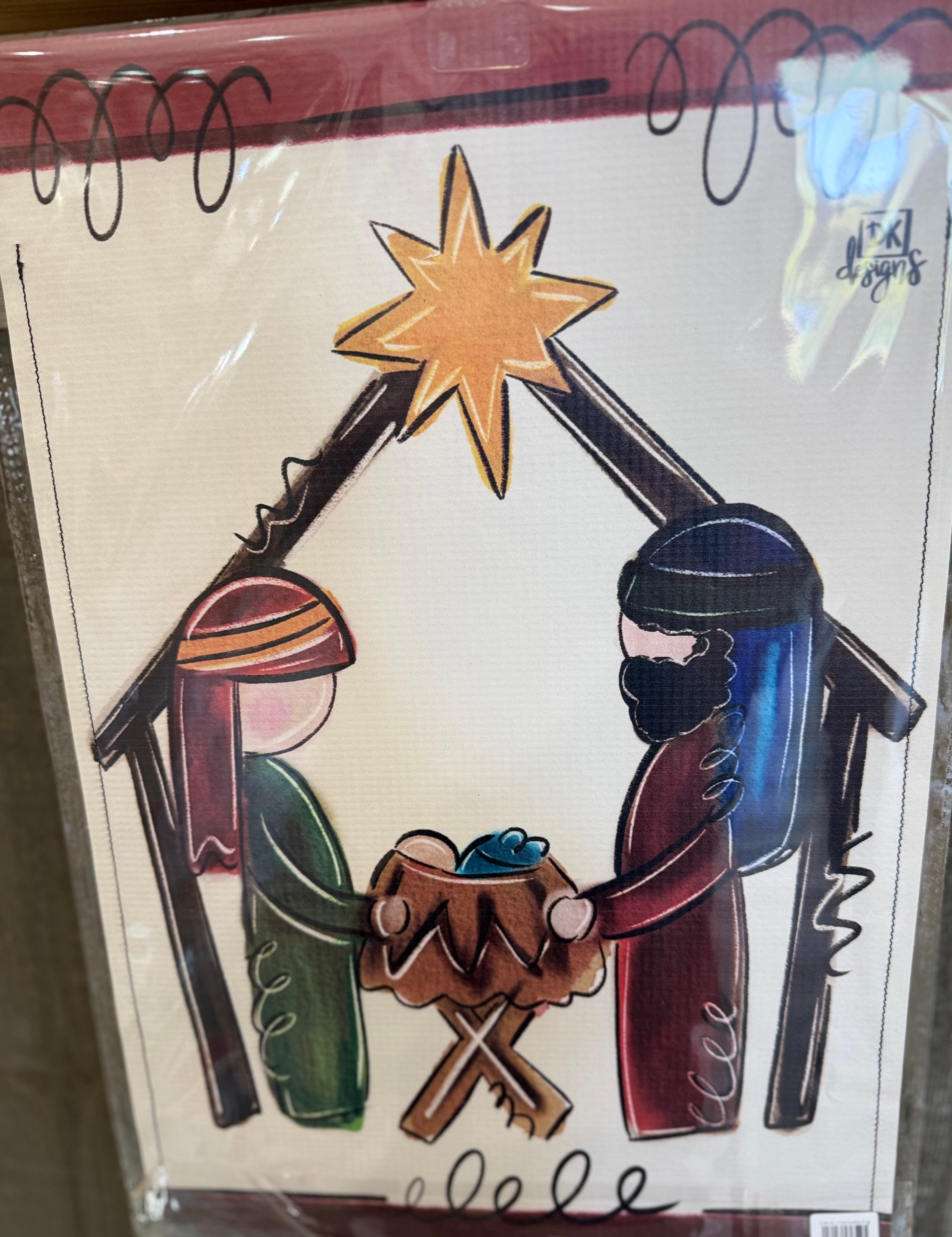 Unto Us a Child Garden Flag