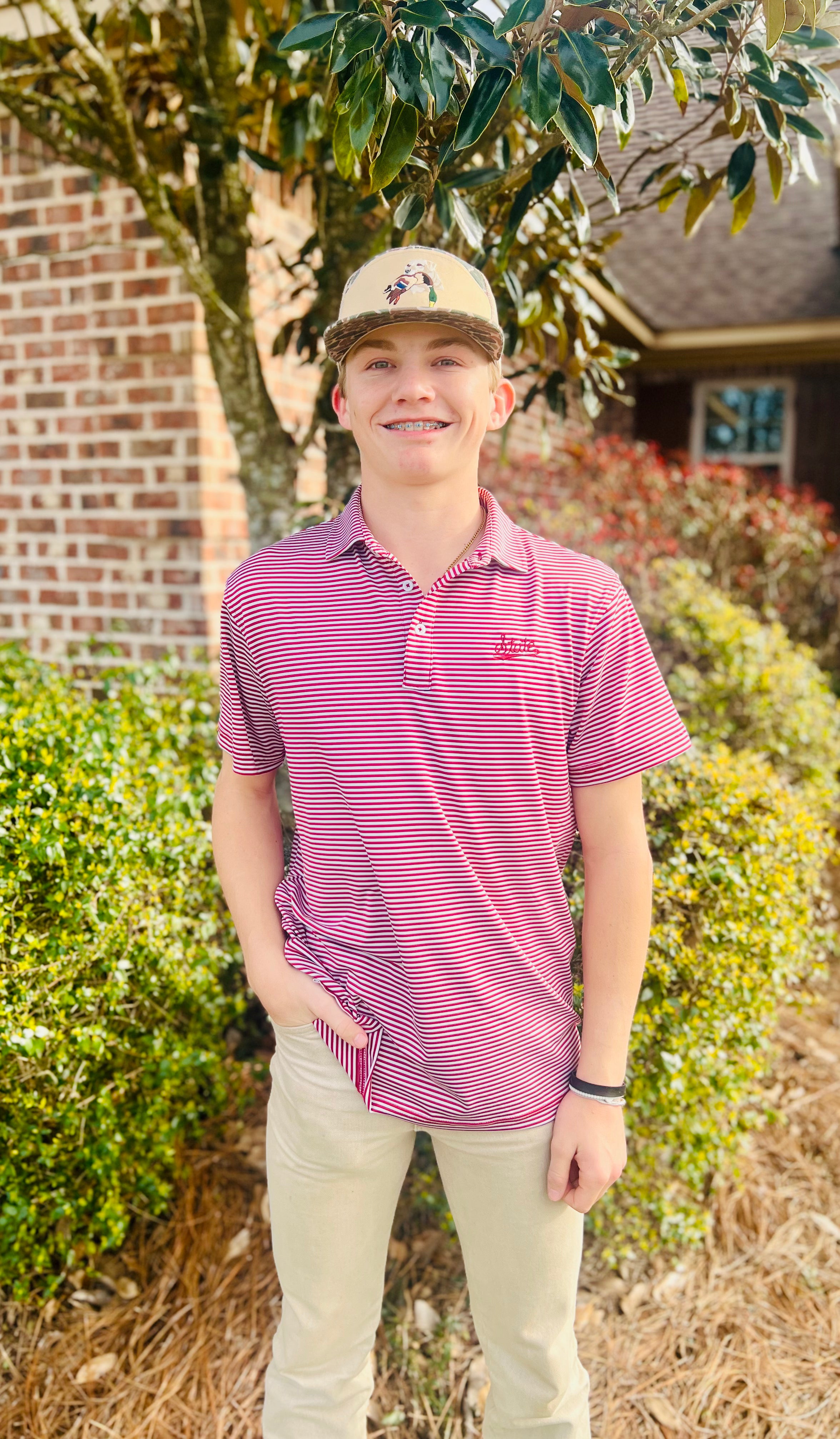 University Stripe Polo