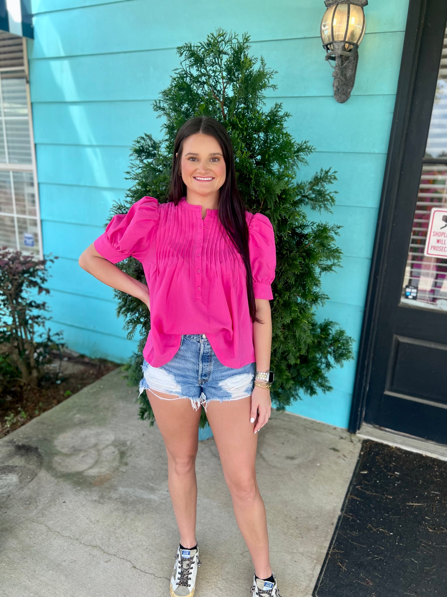 Pink Daisies Top