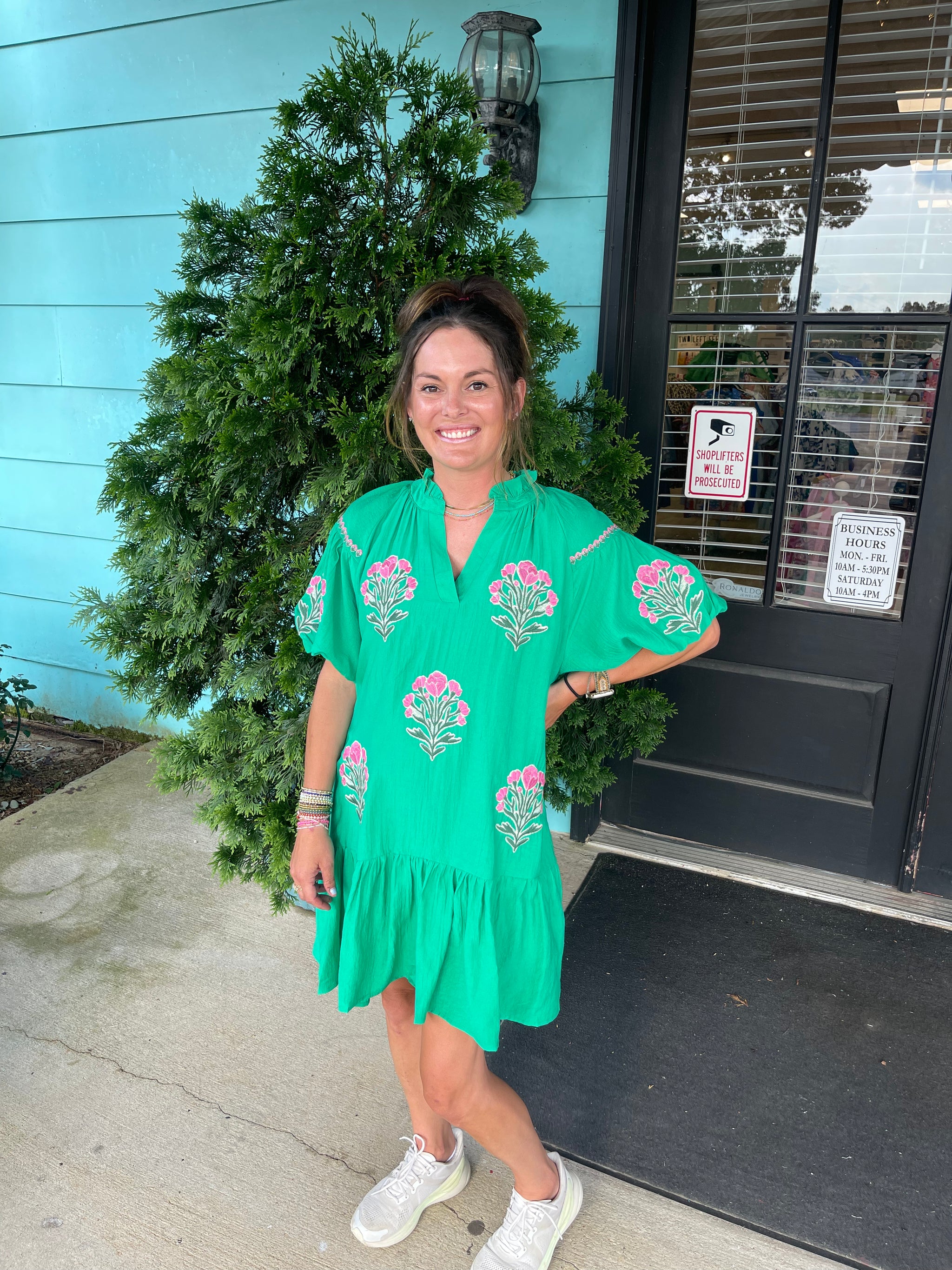 Emerald Bloom Dress