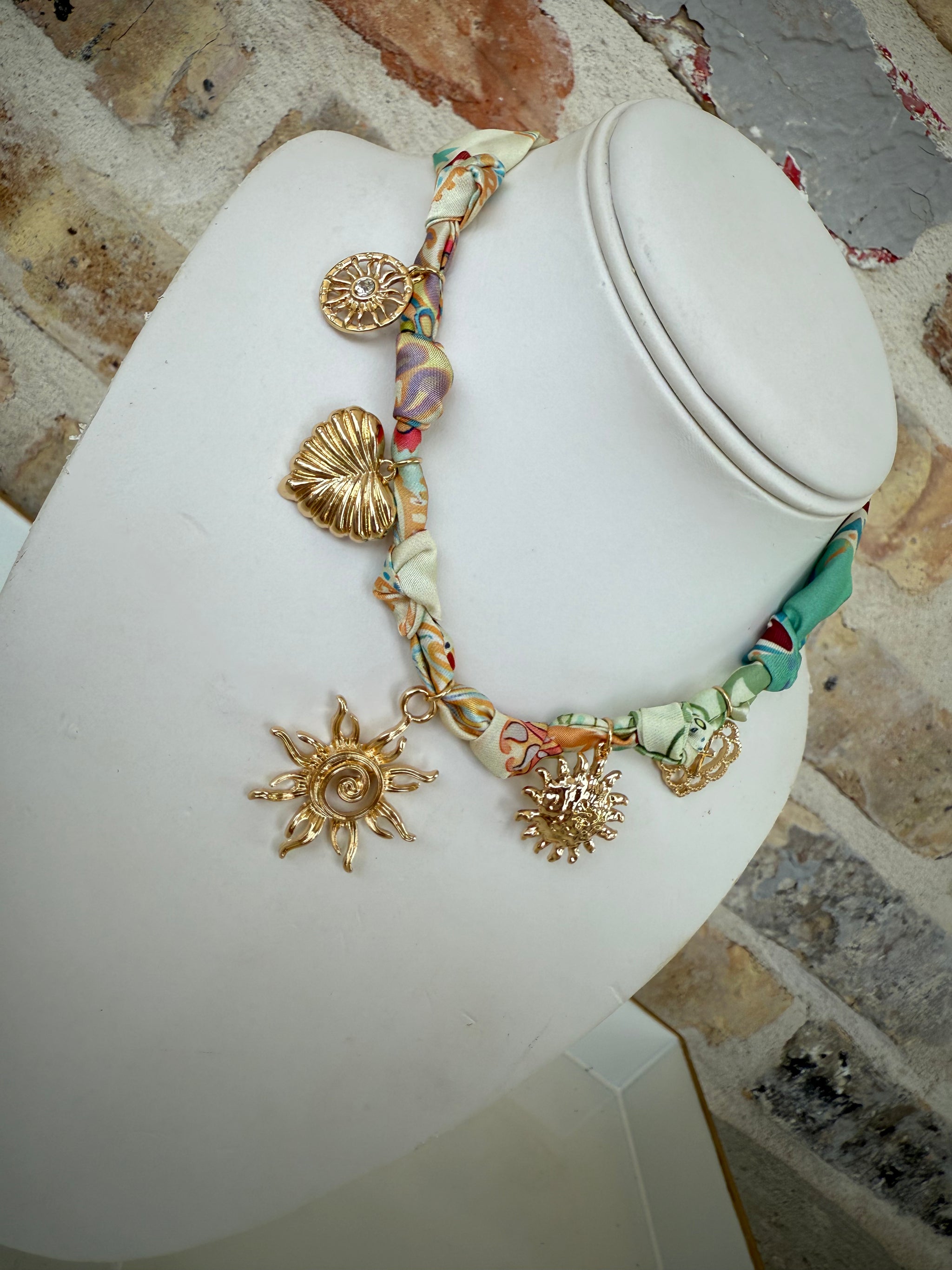 Sun/Multi Charm Scarf